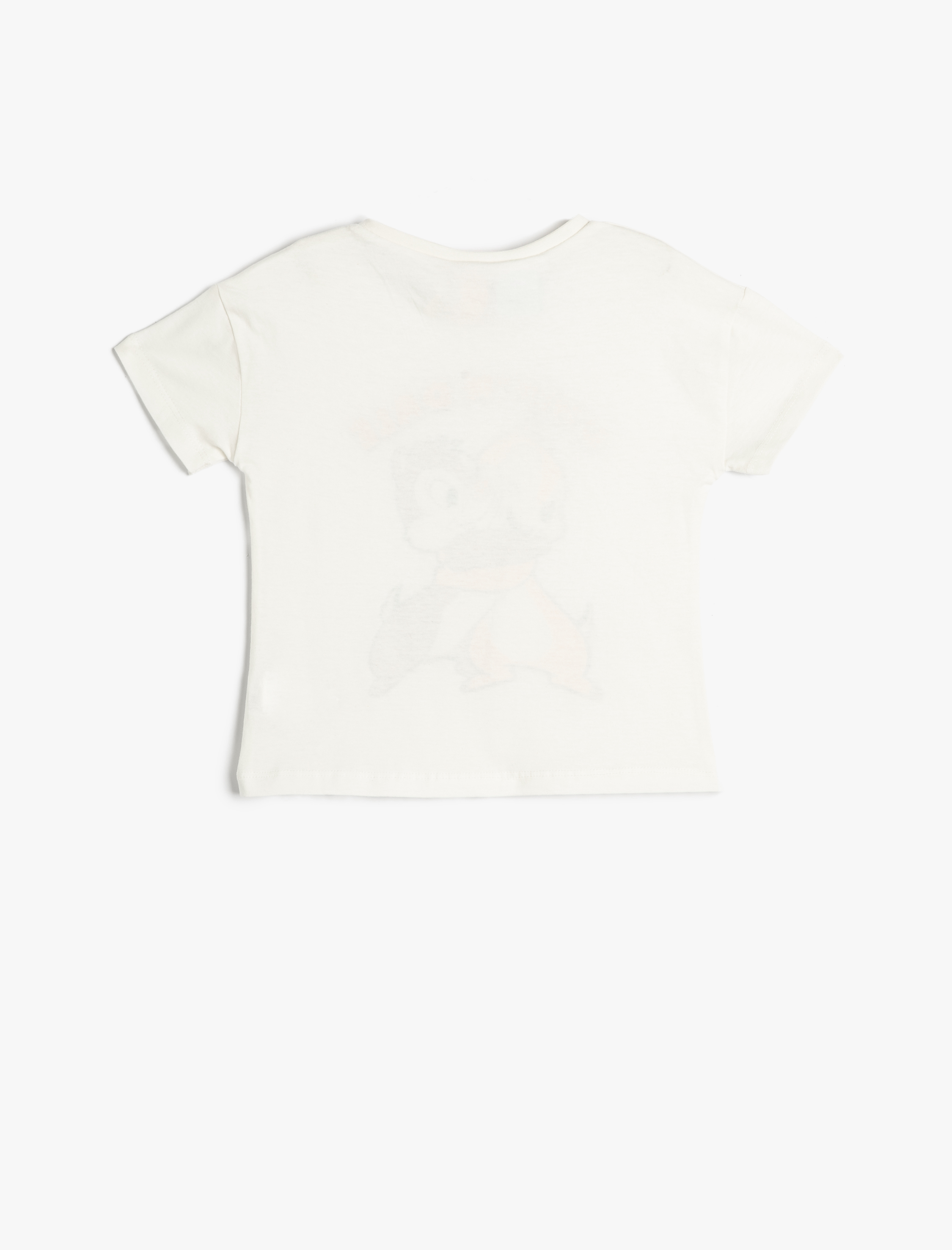  Kız Bebek Chip ve Dale Tişört Lisanslı Kısa Kollu Bisiklet Yaka Pamuklu