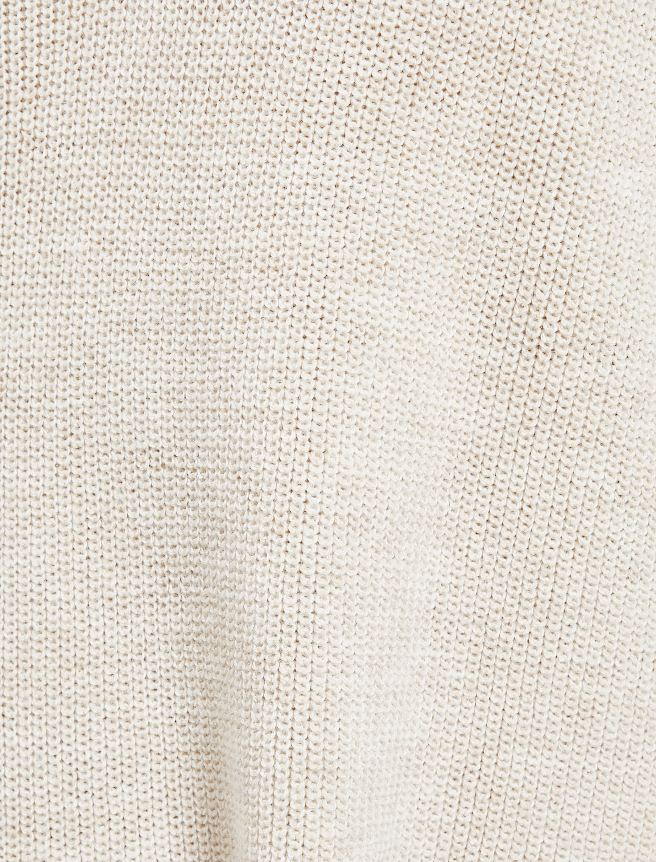   V Yaka Süveter Oversize Uzun Kollu Kaşmir Dokulu