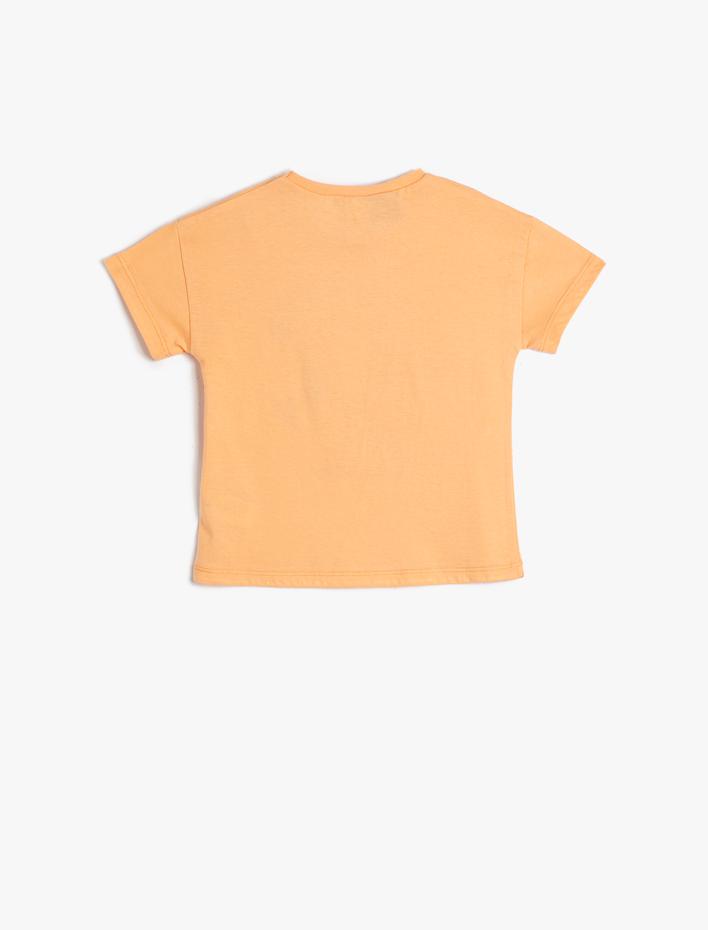 Kız Bebek Snoopy Tişört Lisanslı Kısa Kollu Bisiklet Yaka Pamuklu