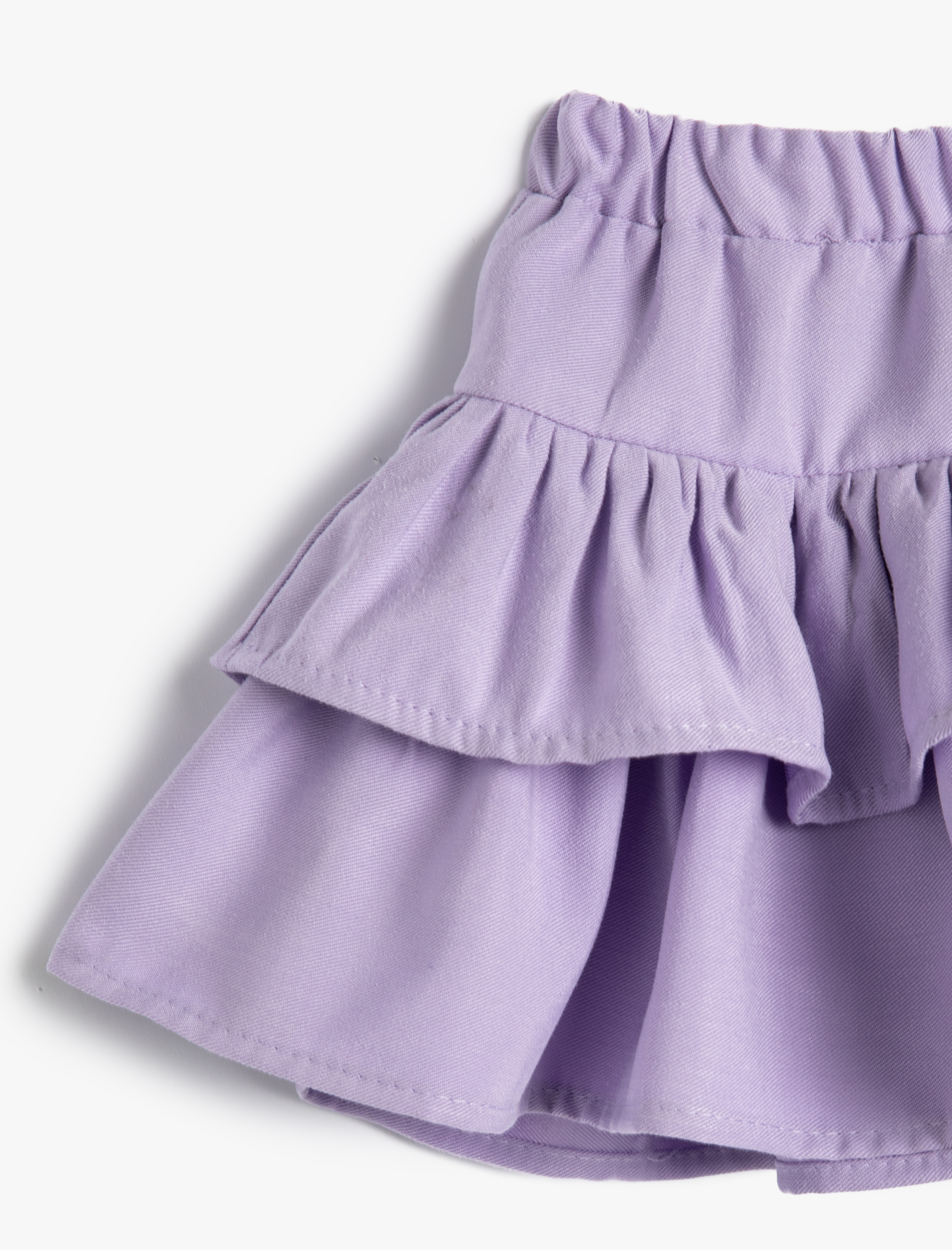  Kız Bebek Mini Etek Katlı Volümlü Modal Kumaş