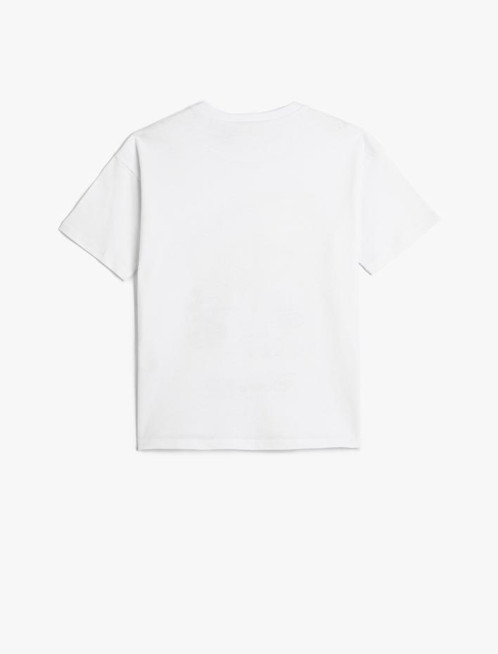 Erkek Çocuk Mickey Mouse Tişört Baskılı Lisanslı Kısa Kollu Bisiklet Yaka Disney