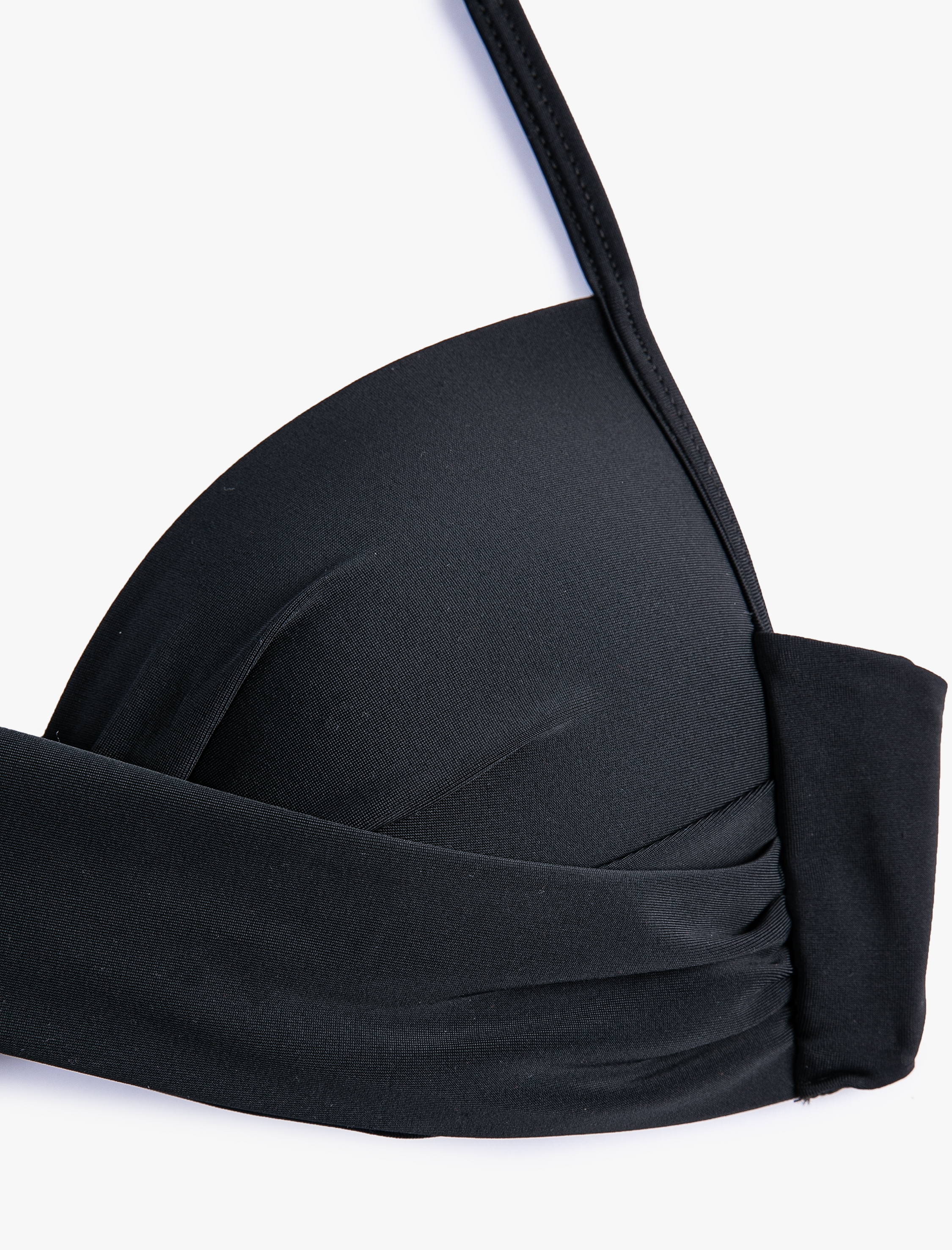   Push Up Bikini Üstü Boyundan Bağlamalı Drapeli