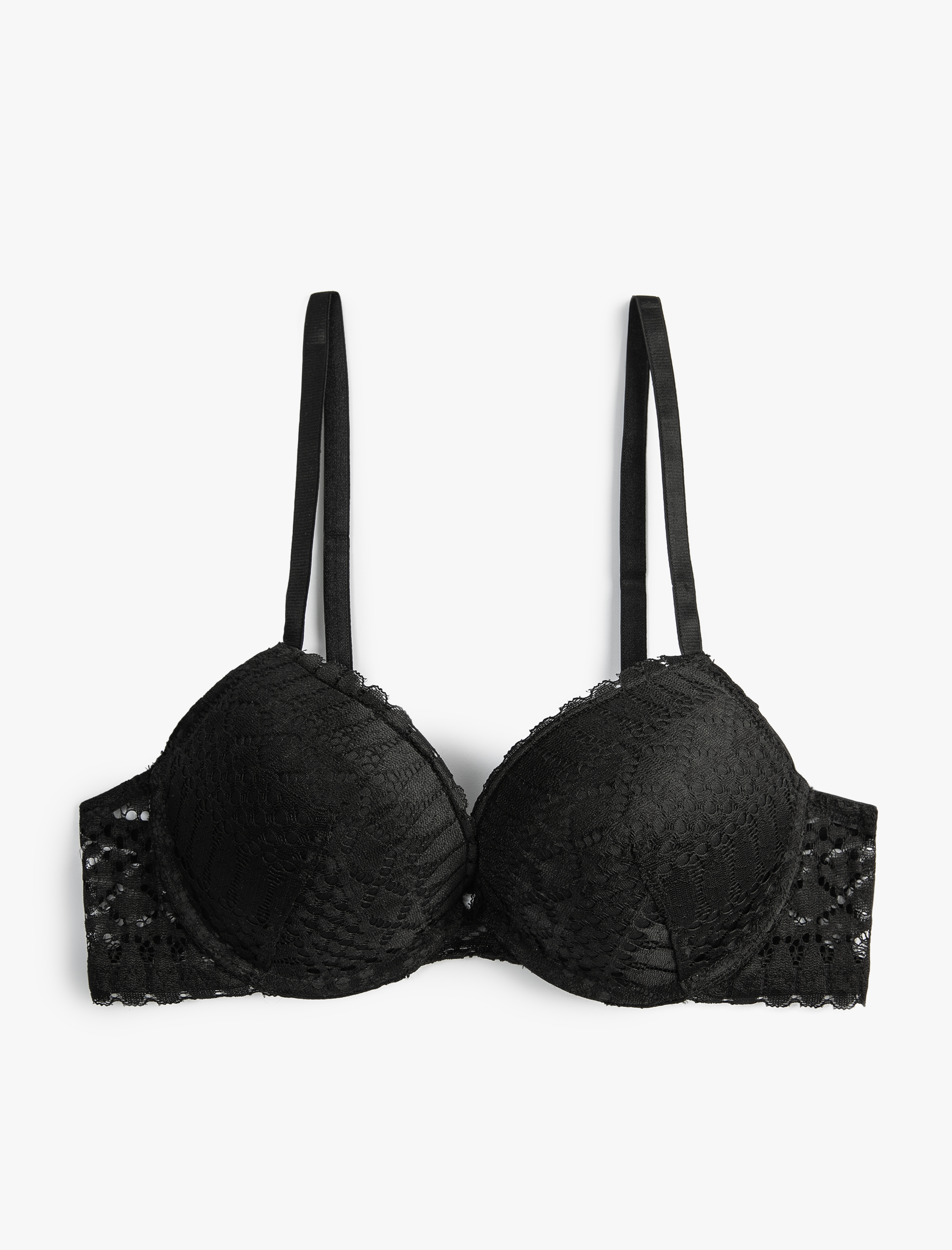   Destekli Sütyen Dolgulu Balenli Dantelli Kaplı