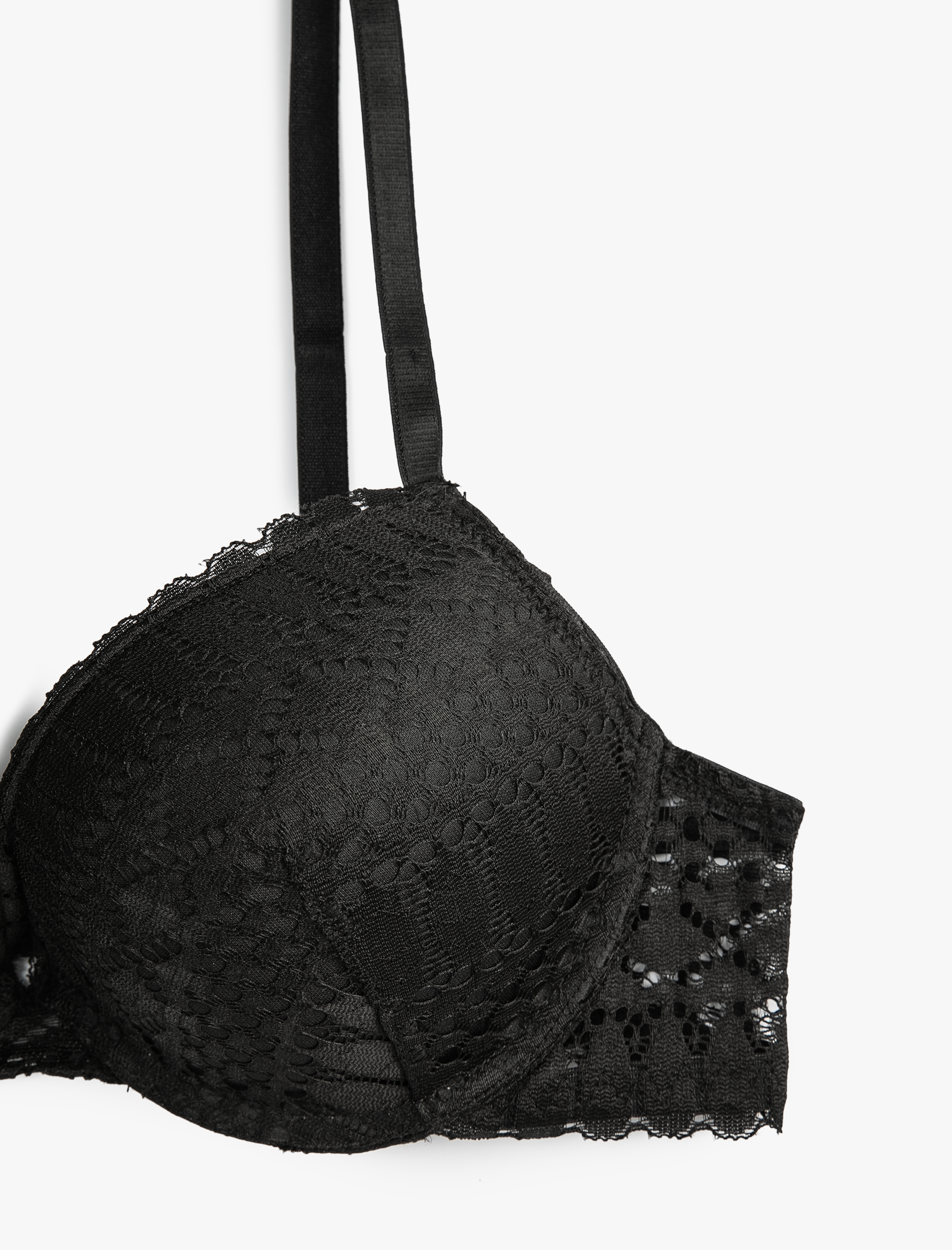   Destekli Sütyen Dolgulu Balenli Dantelli Kaplı