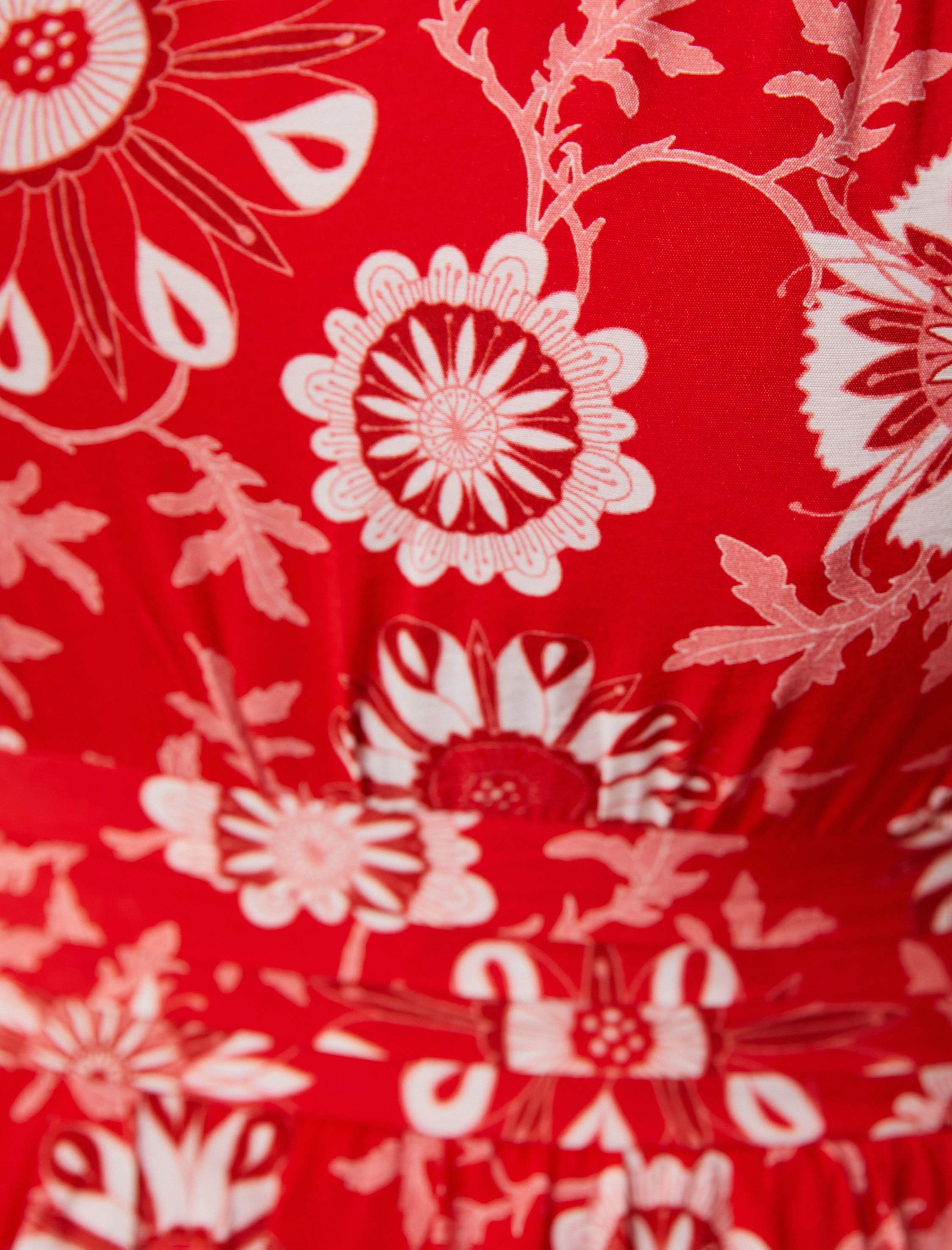   Tek Omuz Uzun Çiçekli Elbise