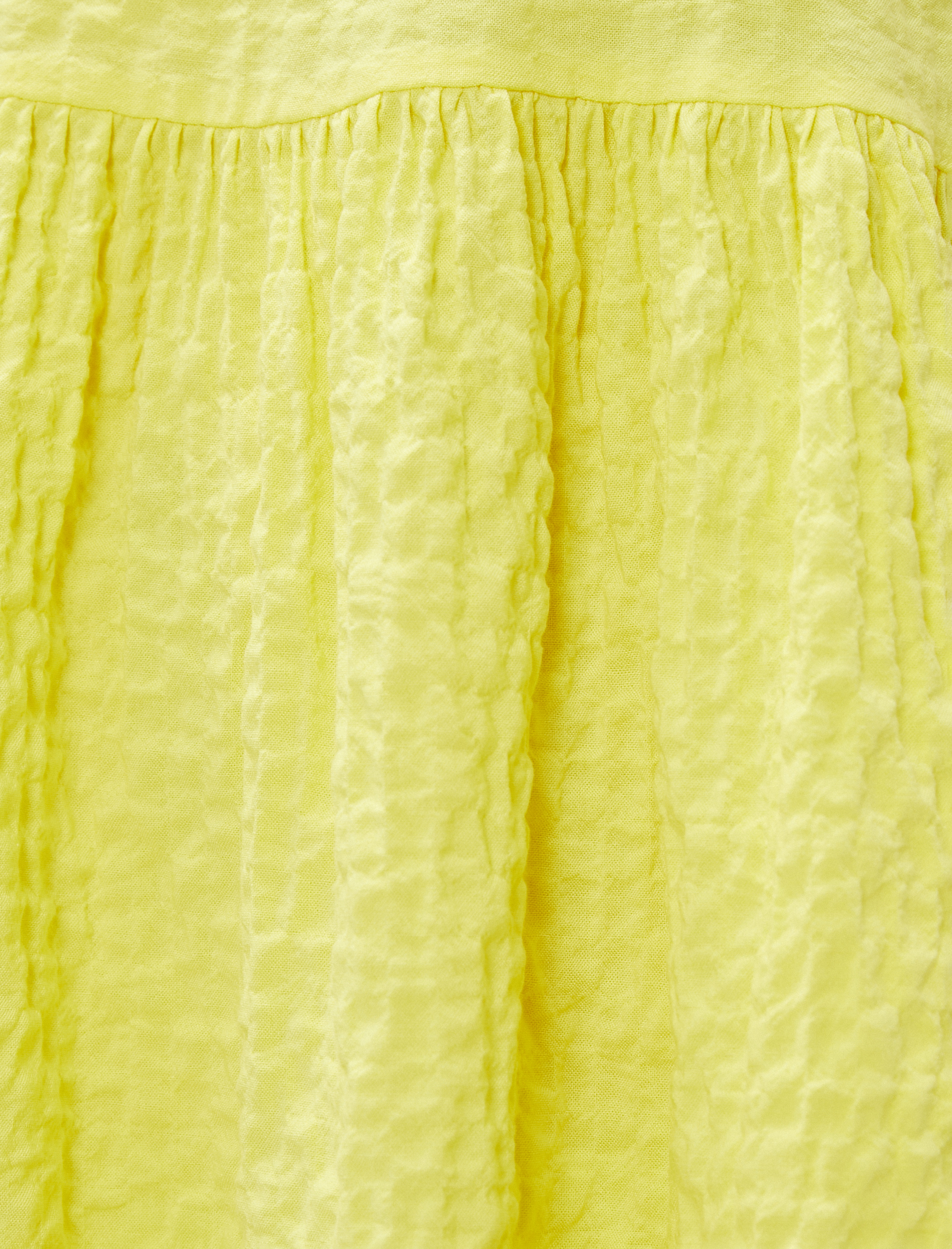   Mini Fırfırlı Elbise Kolsuz Bisiklet Yaka Katlı