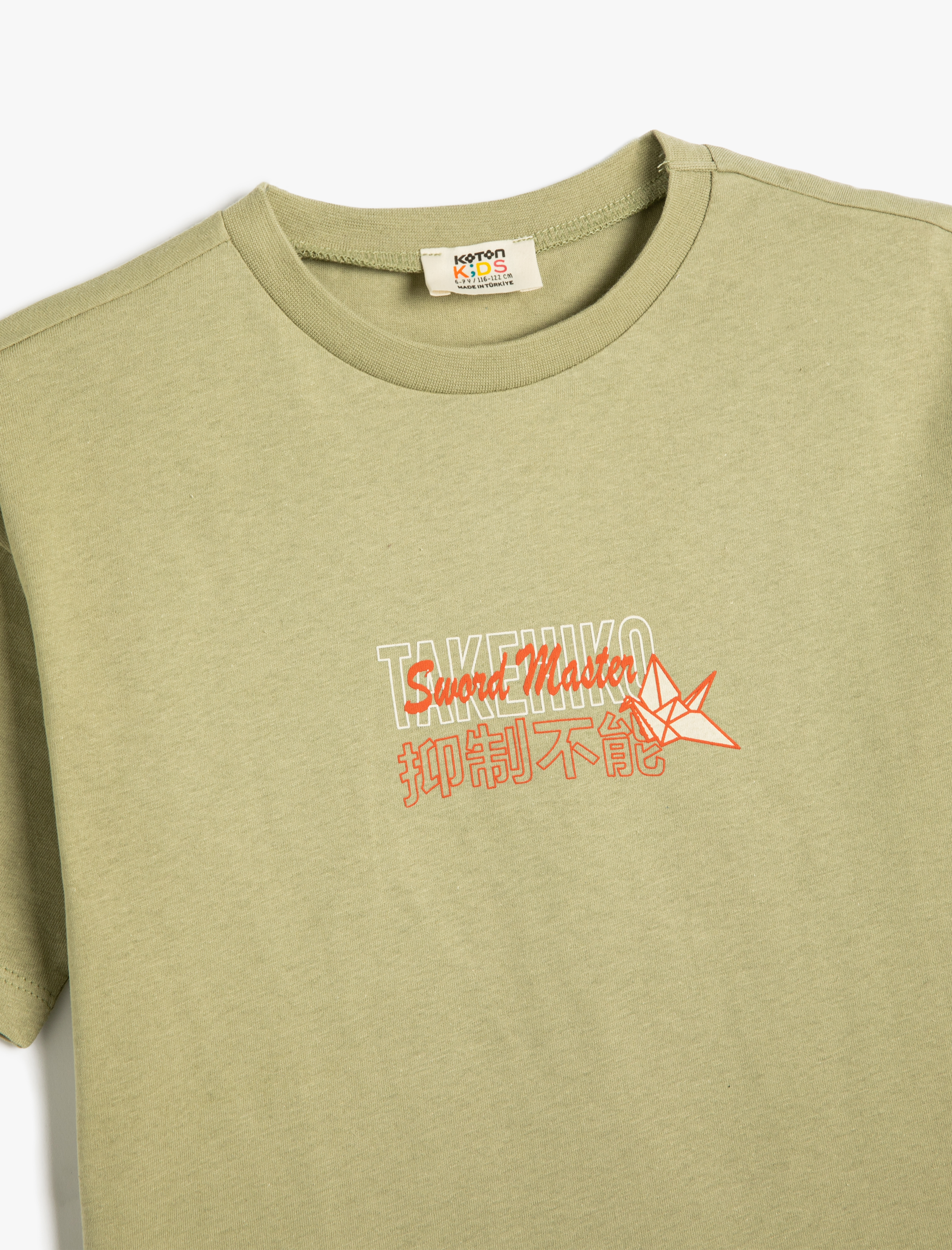  Erkek Çocuk Anime Tişört Oversize Arkası Baskılı Kısa Kollu Bisiklet Yaka Pamuklu