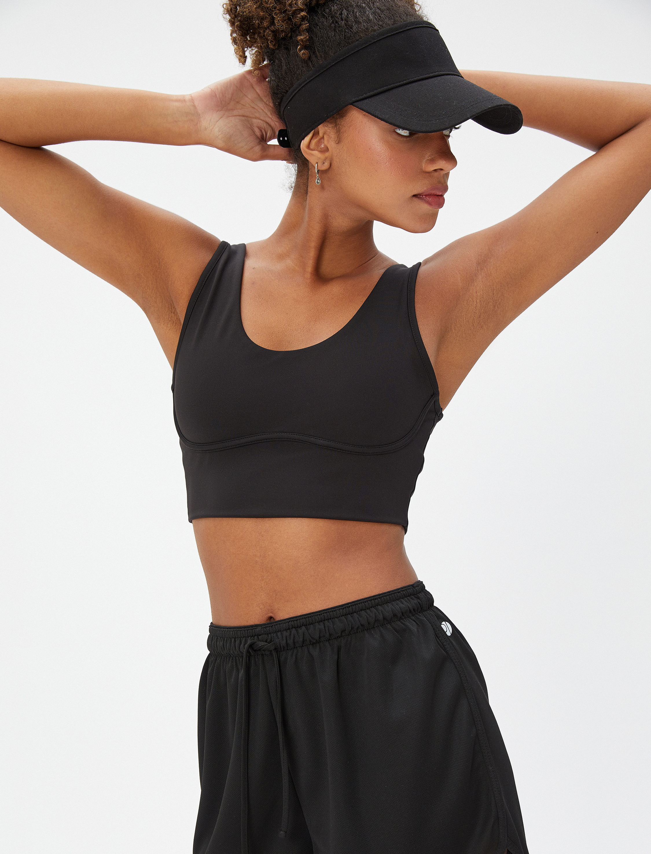   Sporcu Sütyeni Balenli Dolgusuz Slim Fit