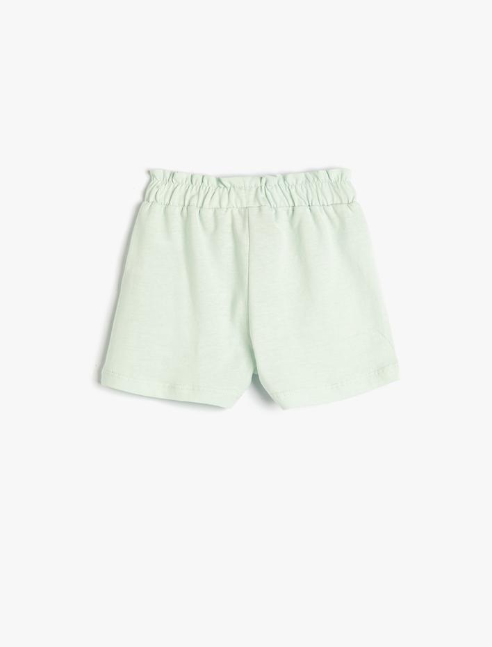 Kız Bebek Basic Şort Beli Lastikli Pamuklu