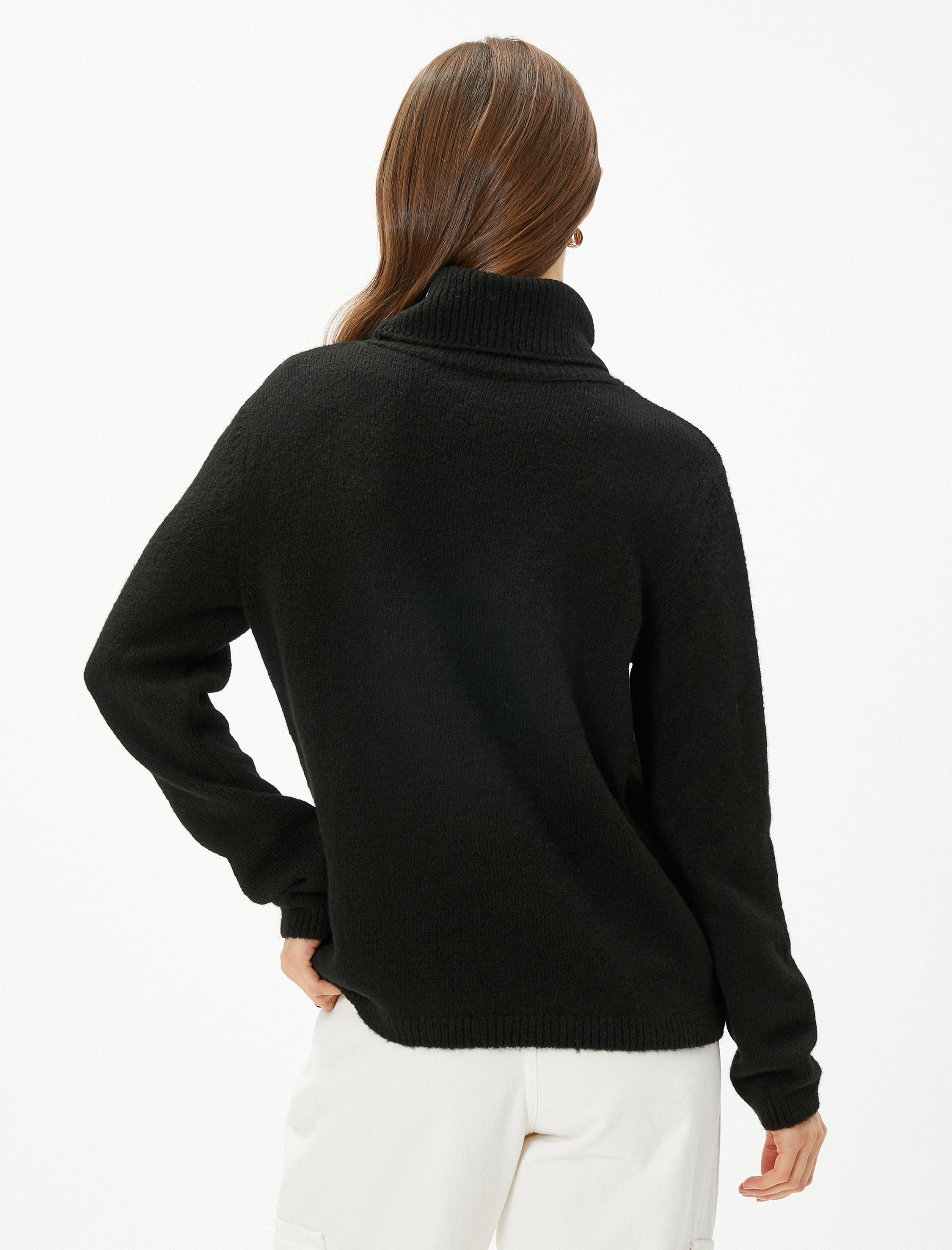   Balıkçı Yaka Kazak Triko Uzun Kollu