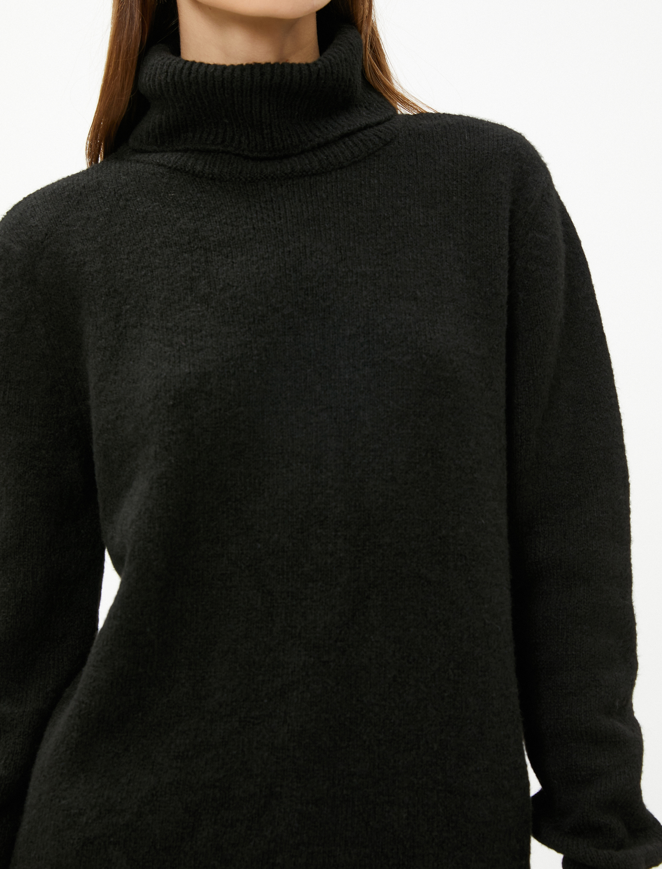   Balıkçı Yaka Kazak Triko Uzun Kollu