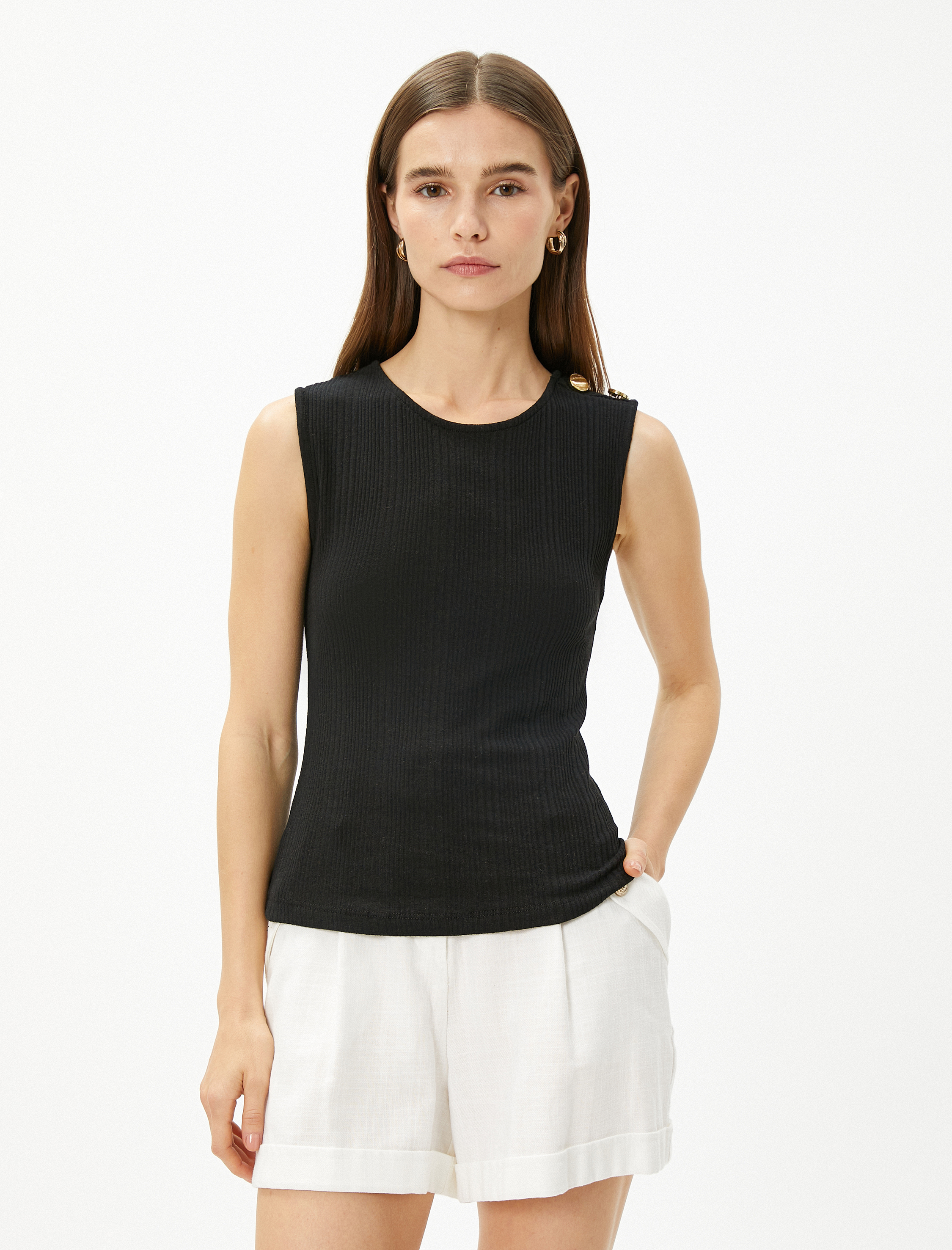   Fitilli Atlet Kolsuz Bisiklet Yaka