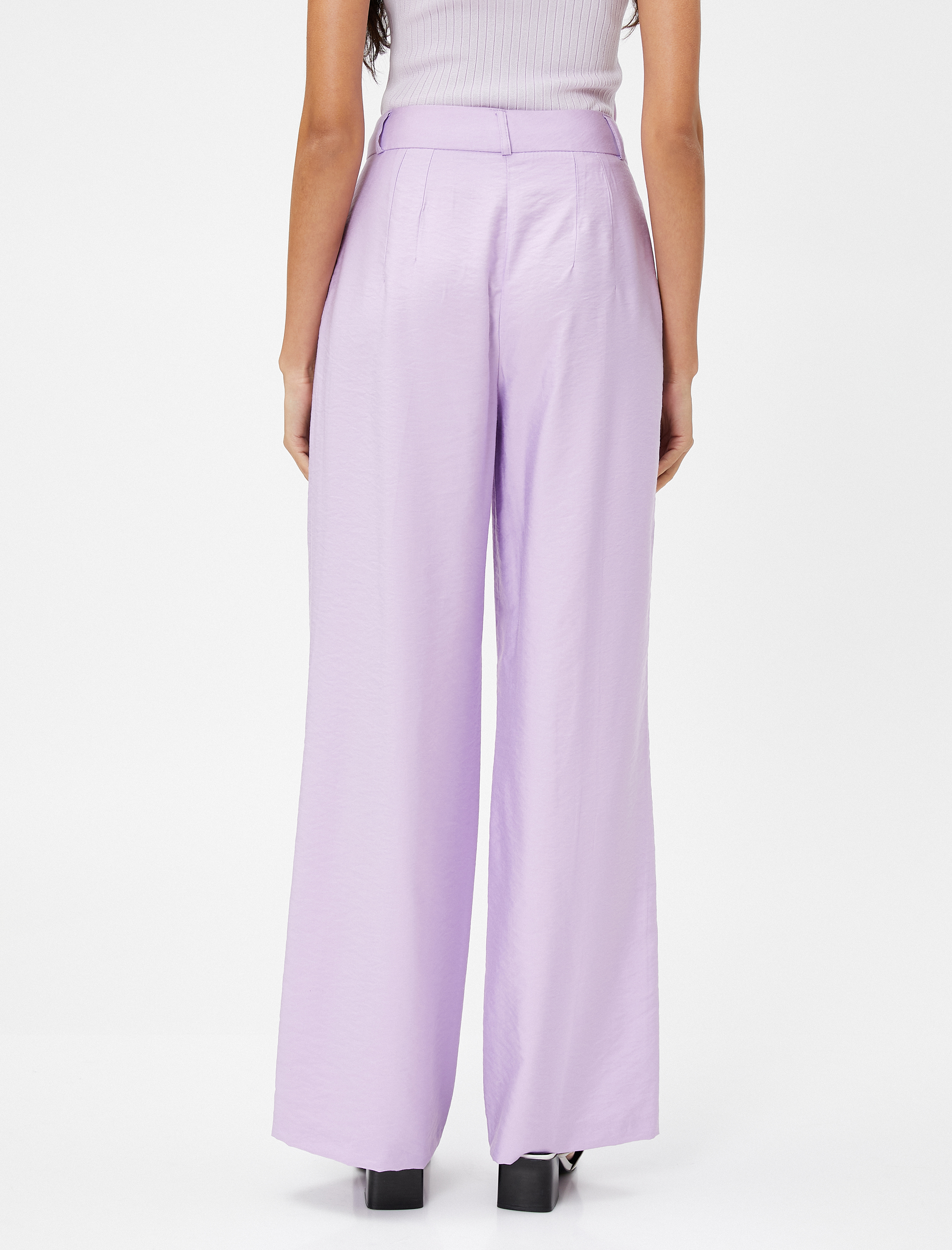   Bol Paça Pantolon Nervürlü