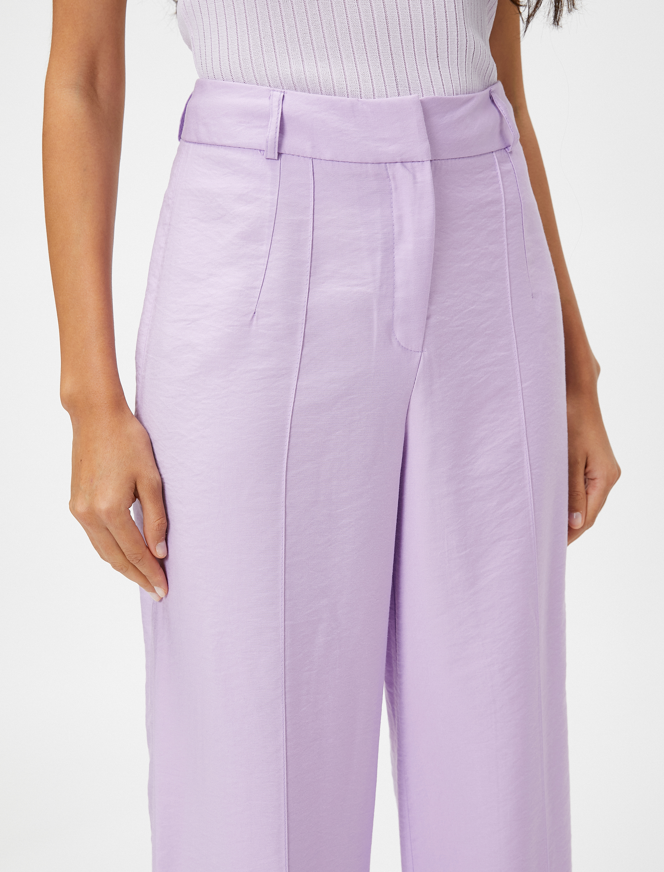   Bol Paça Pantolon Nervürlü