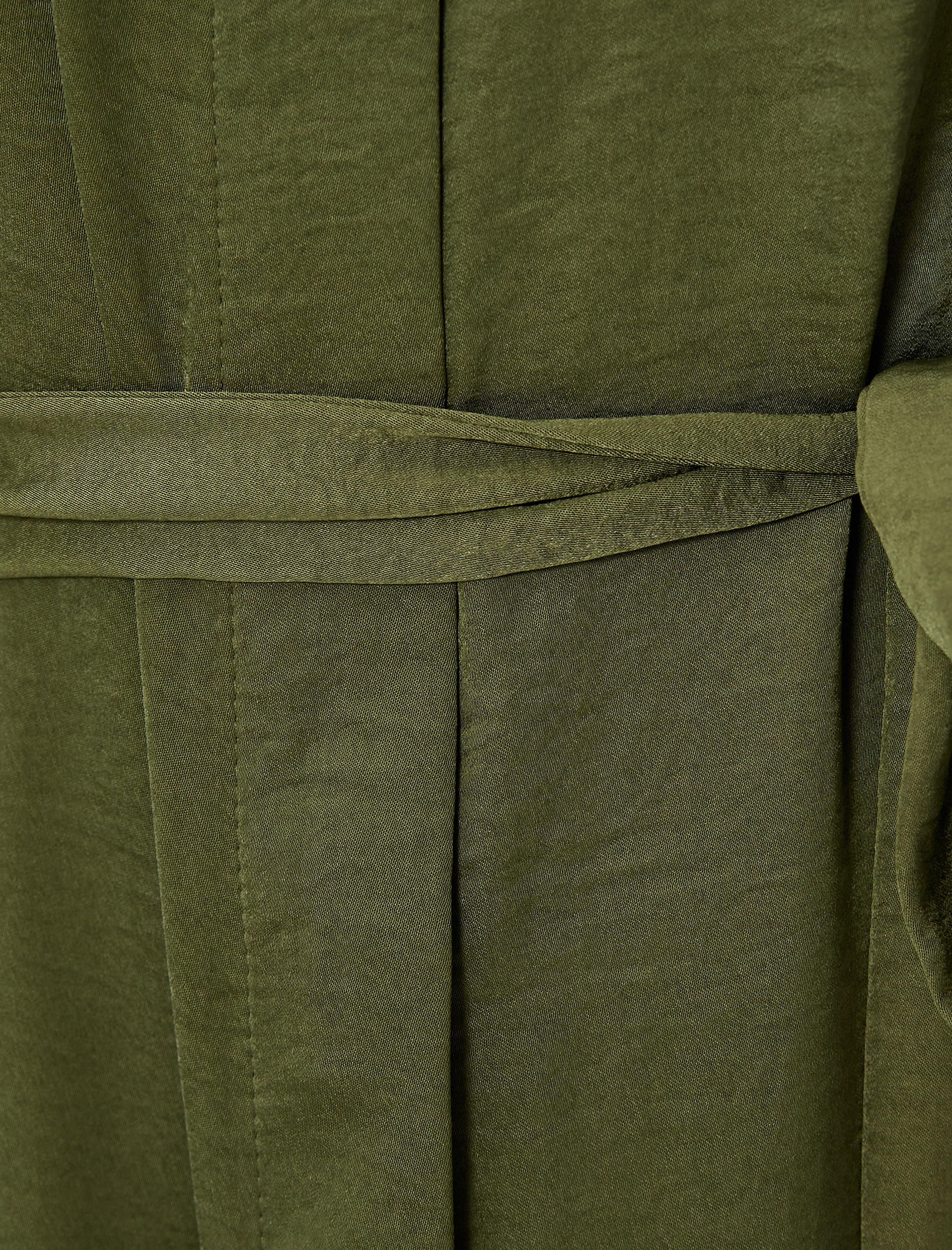   Oversize Midi Gömlek Elbise Kemerli