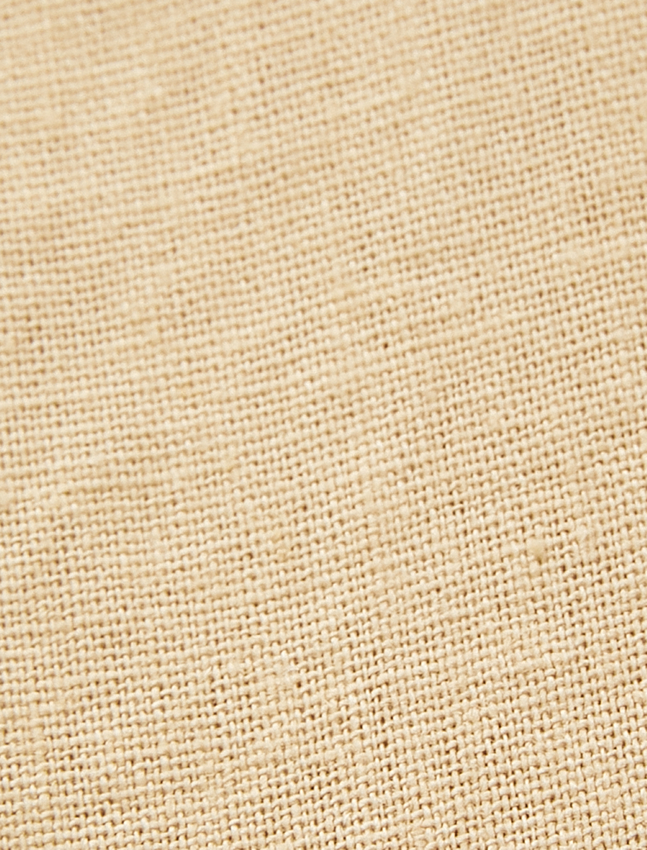 Crop Gömlek Keten Karışımlı Kargo Cepli Kısa Kollu