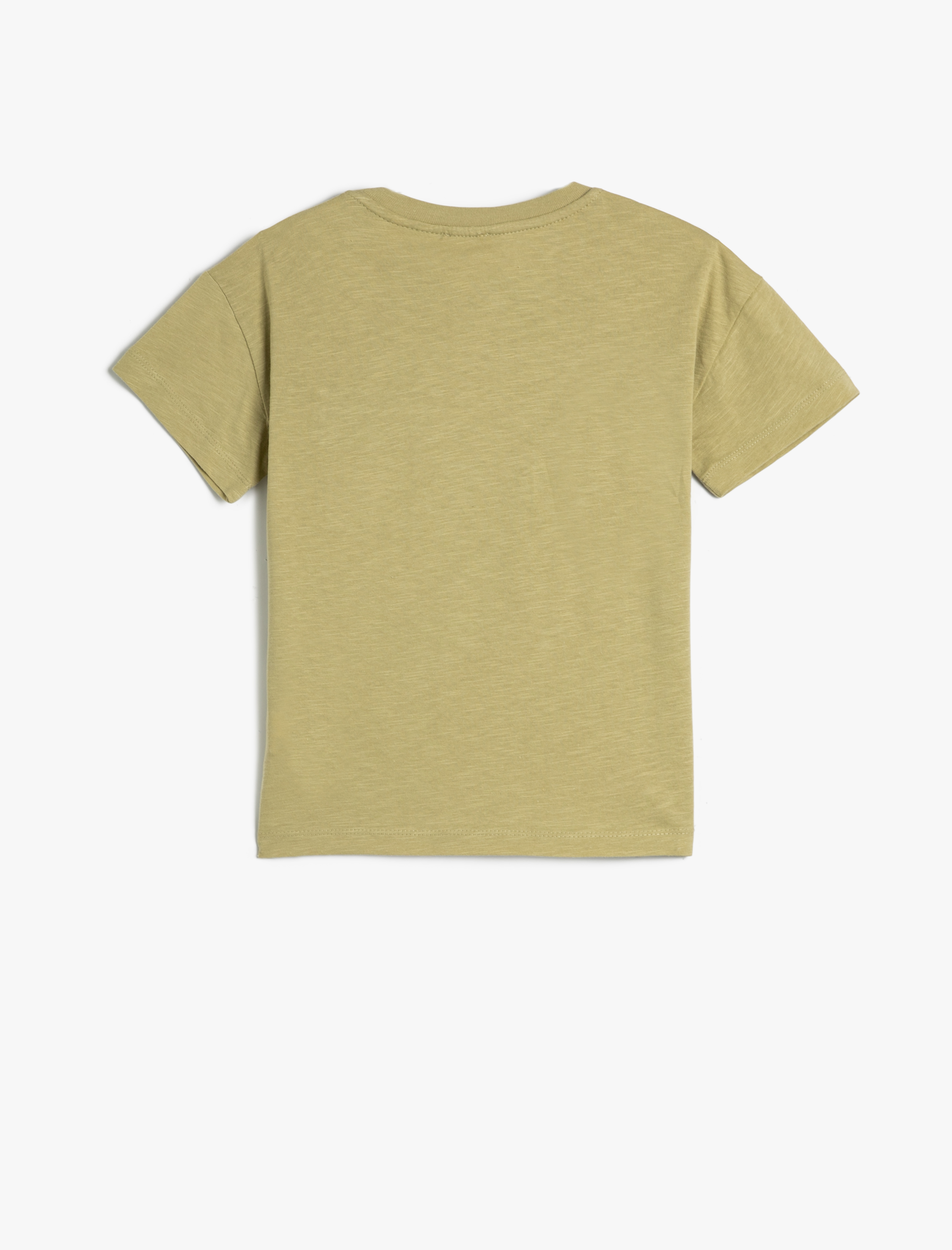  Erkek Çocuk Kısa Kollu Tişört Baskılı Kapaklı Cep Detaylı Bisiklet Yaka Pamuklu