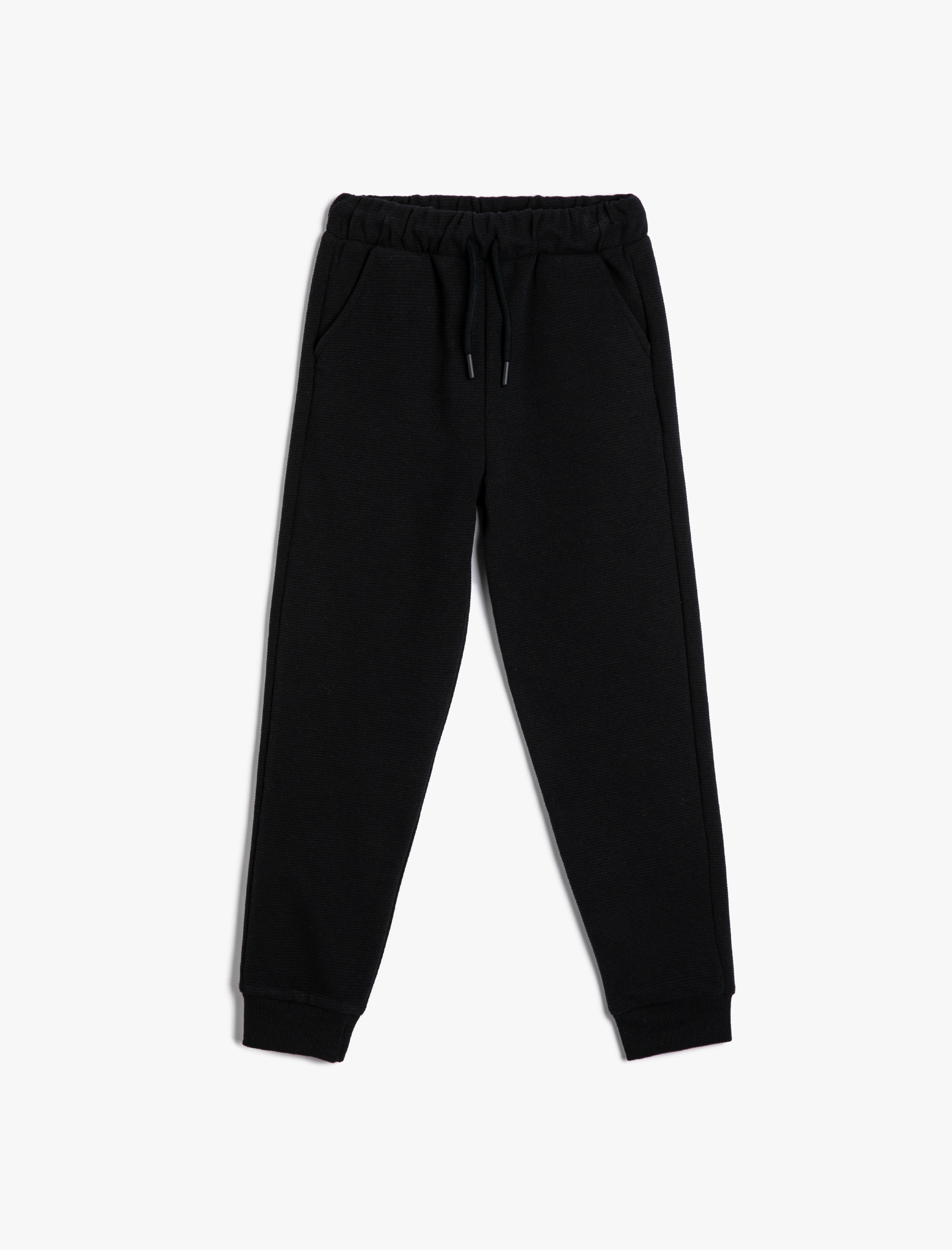  Erkek Çocuk Basic Jogger Eşofman Altı Cepli Beli Bağlamalı Dokulu