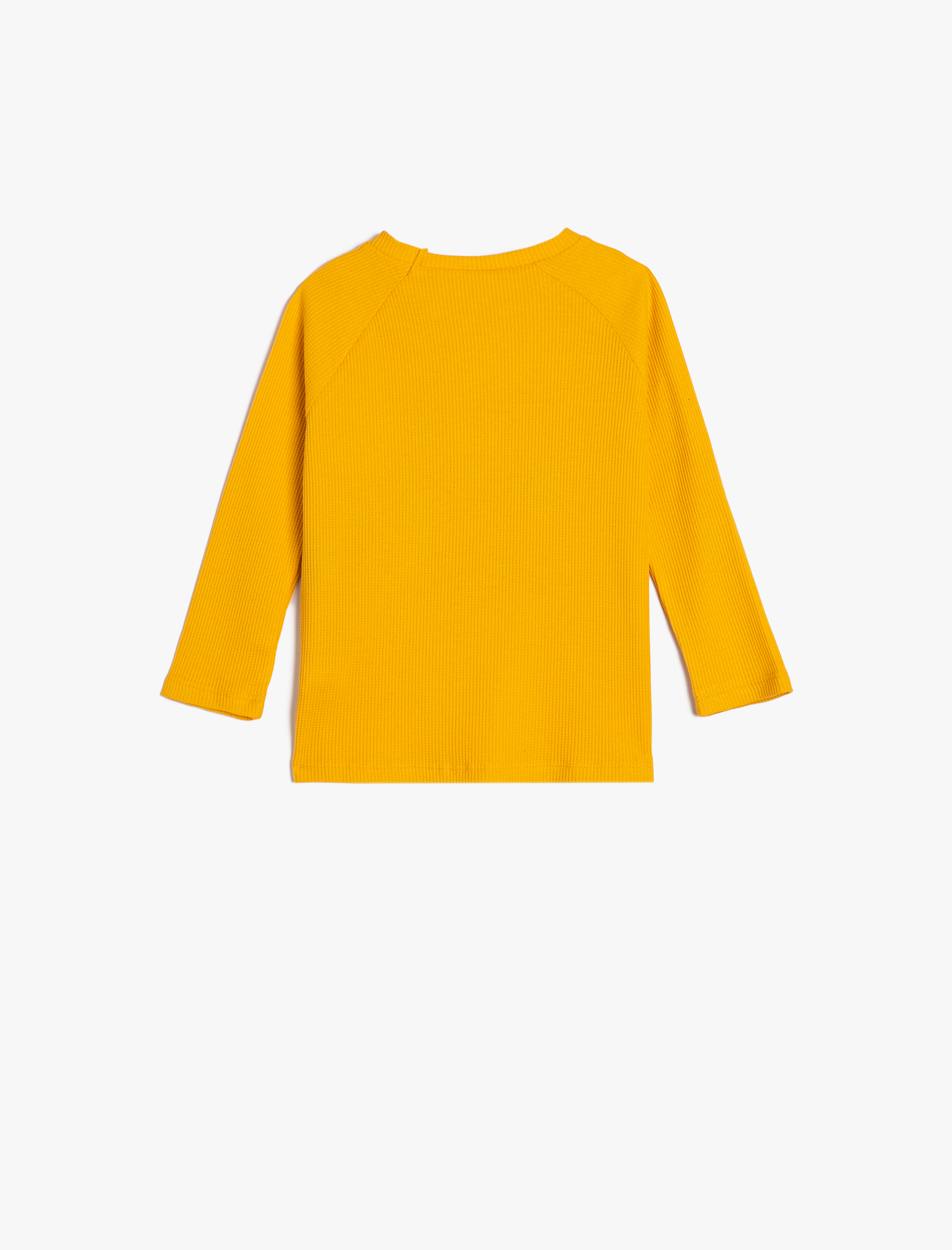  Erkek Bebek Dinozorlu Tişört Uzun Kollu Bisiklet Yaka Dokulu Pamuklu