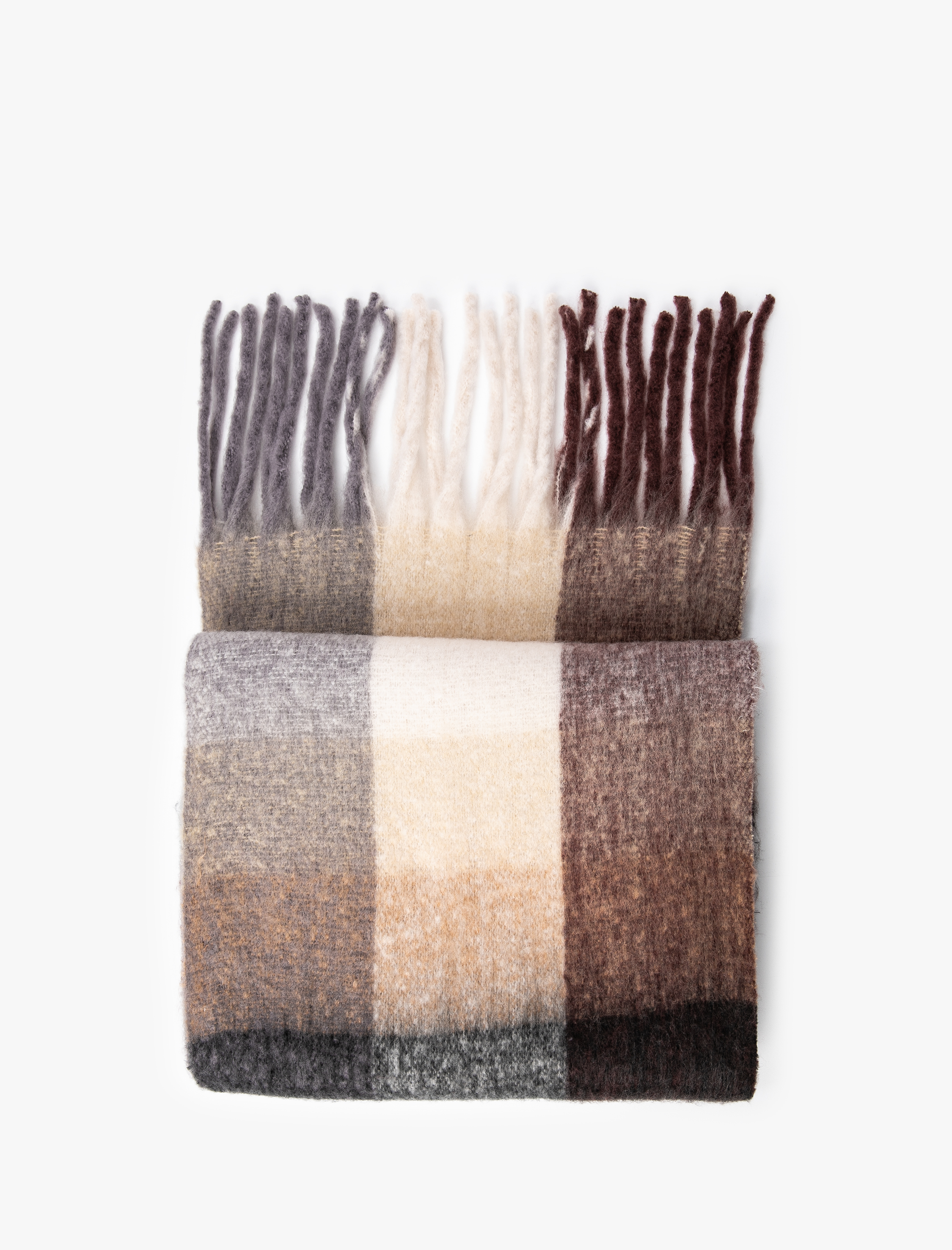  Kadın Şal Püsküllü Yumuşak Dokulu