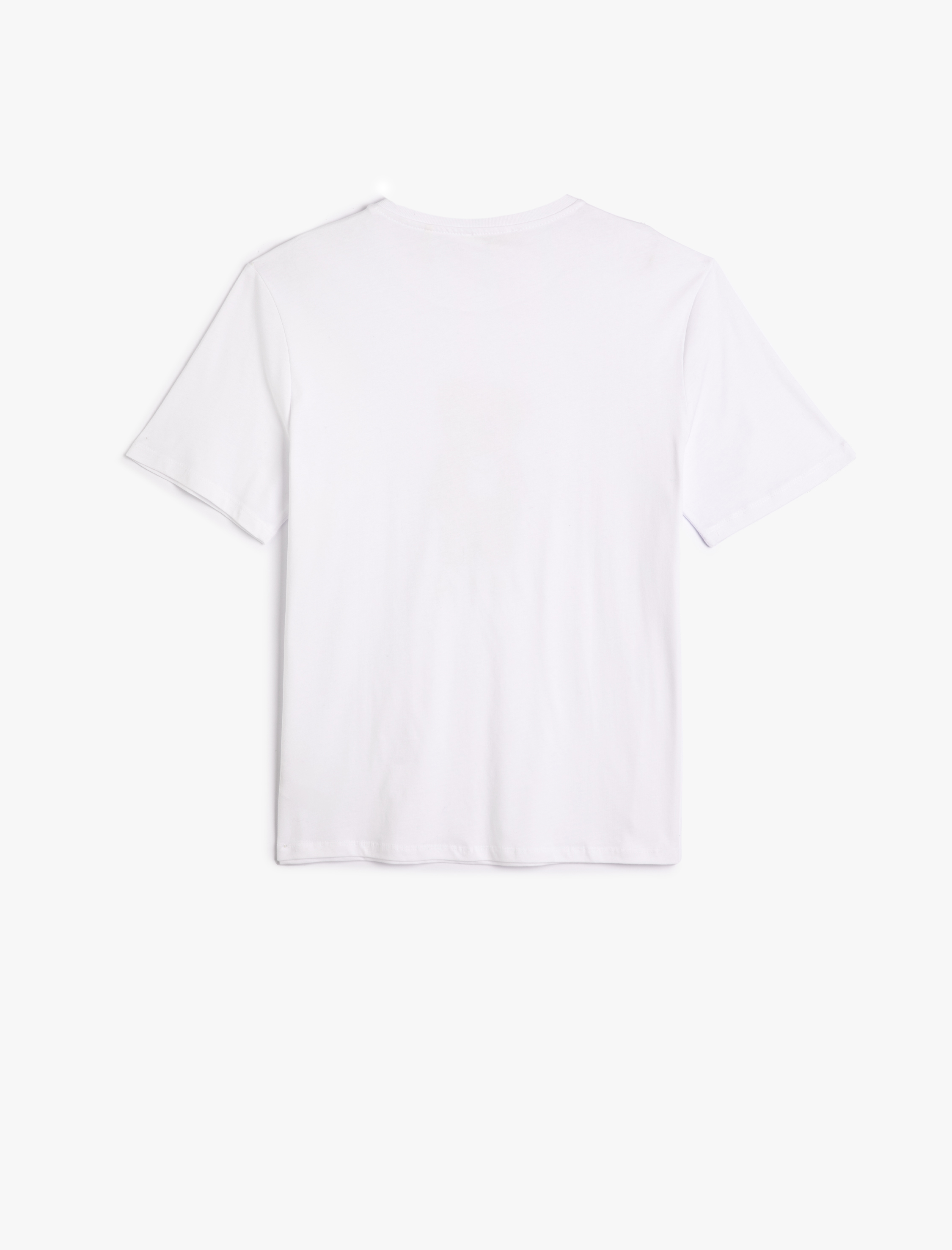   Ayıcık Baskılı Tişört Pamuklu Kısa Kollu