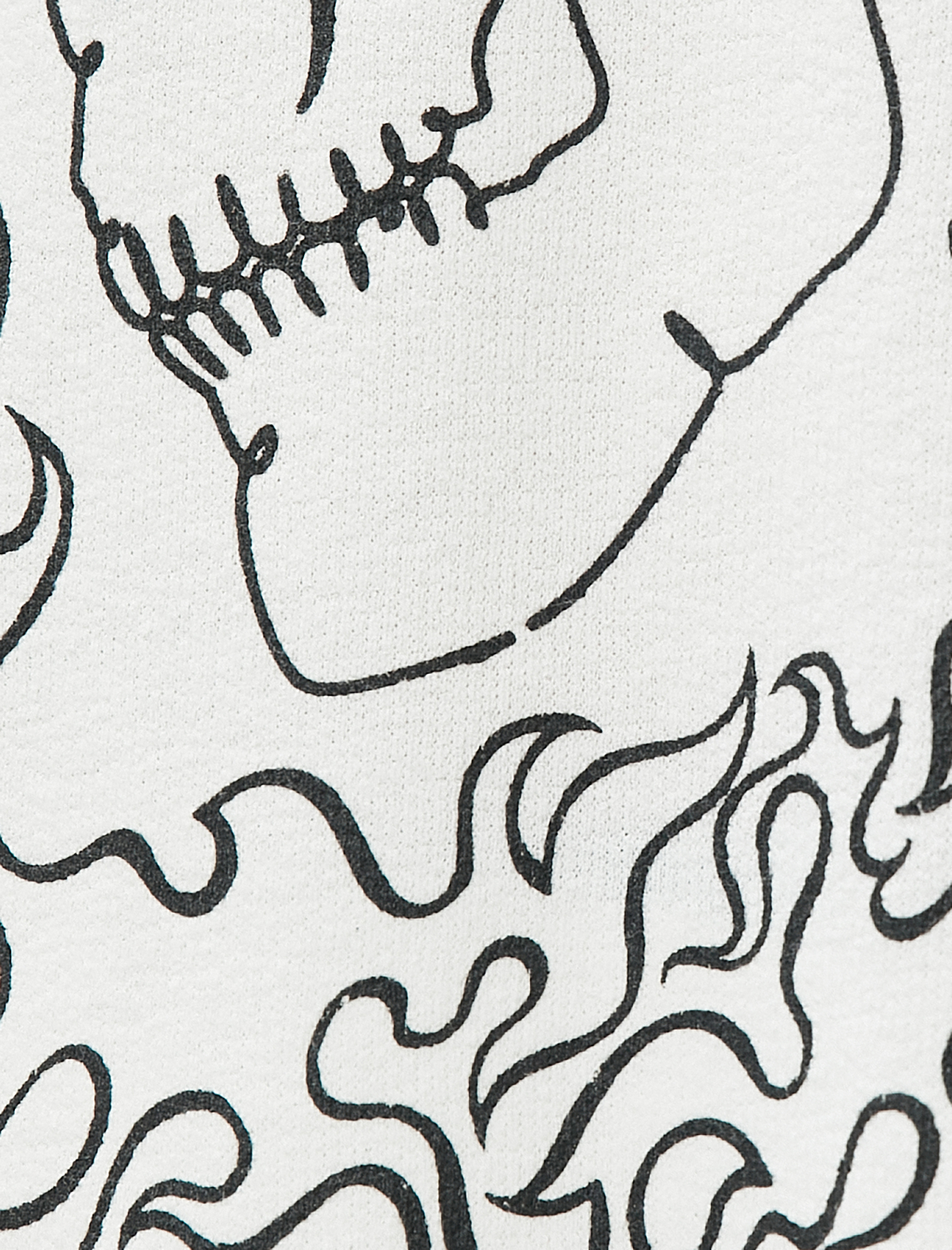   Kuru Kafa Baskılı Kazak Bisiklet Yaka Uzun Kollu