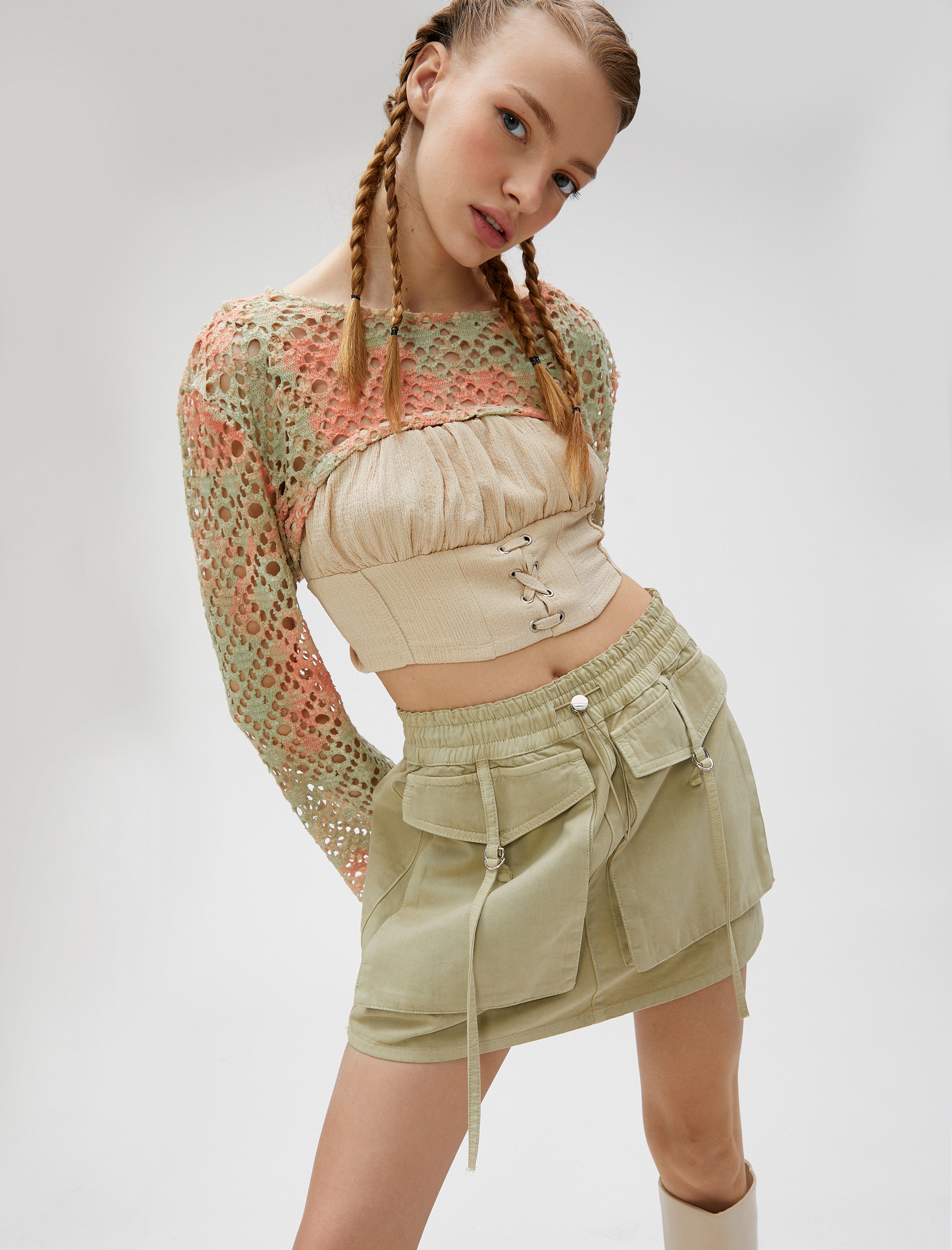   Kargo Kot Etek Cep Detaylı Beli Lastikli