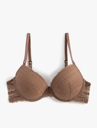 Destekli Sütyen Ekstra Dolgulu Balenli Kaplı