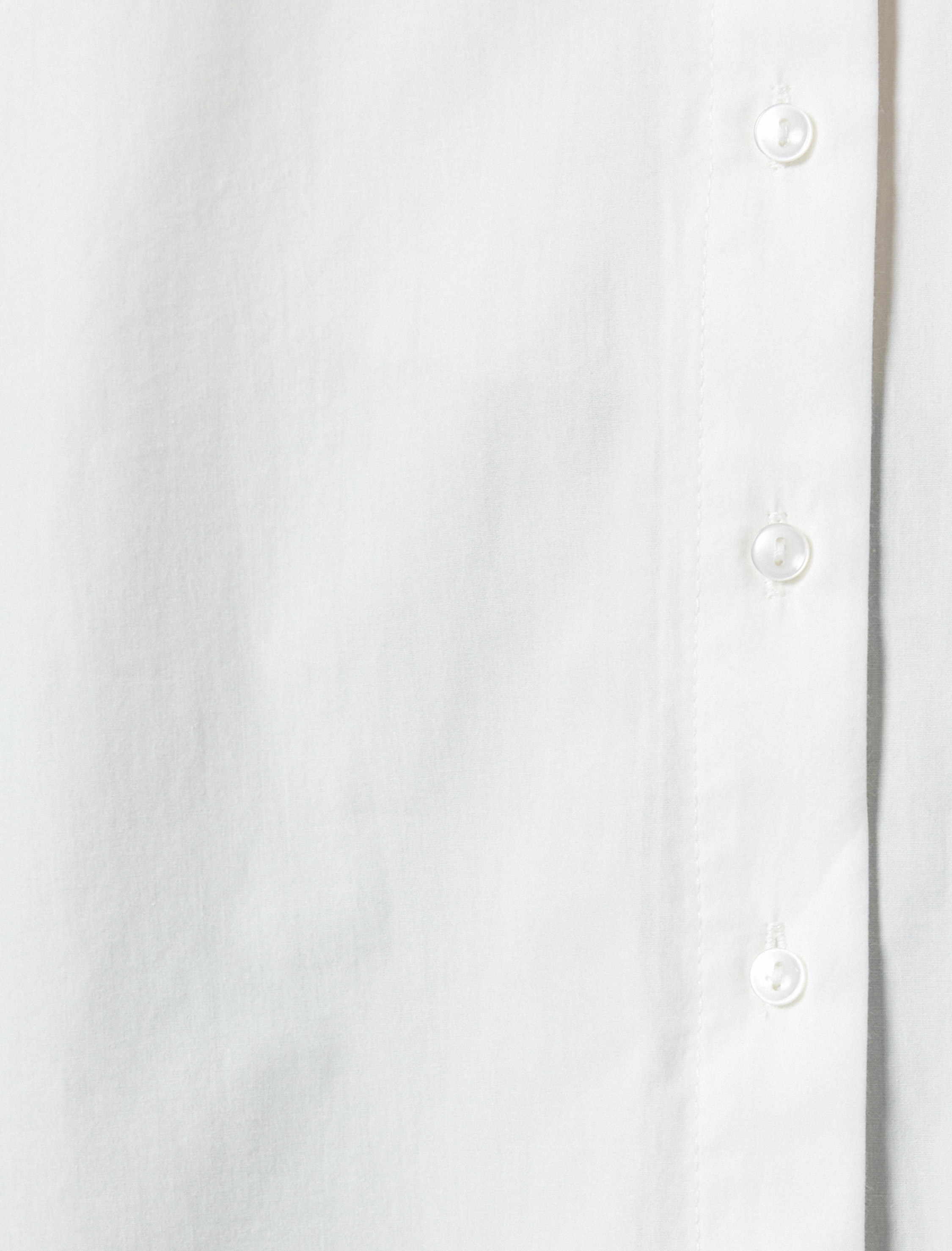   Oversize Gömlek Uzun Kollu Cep Detaylı Düğmeli Pamuklu