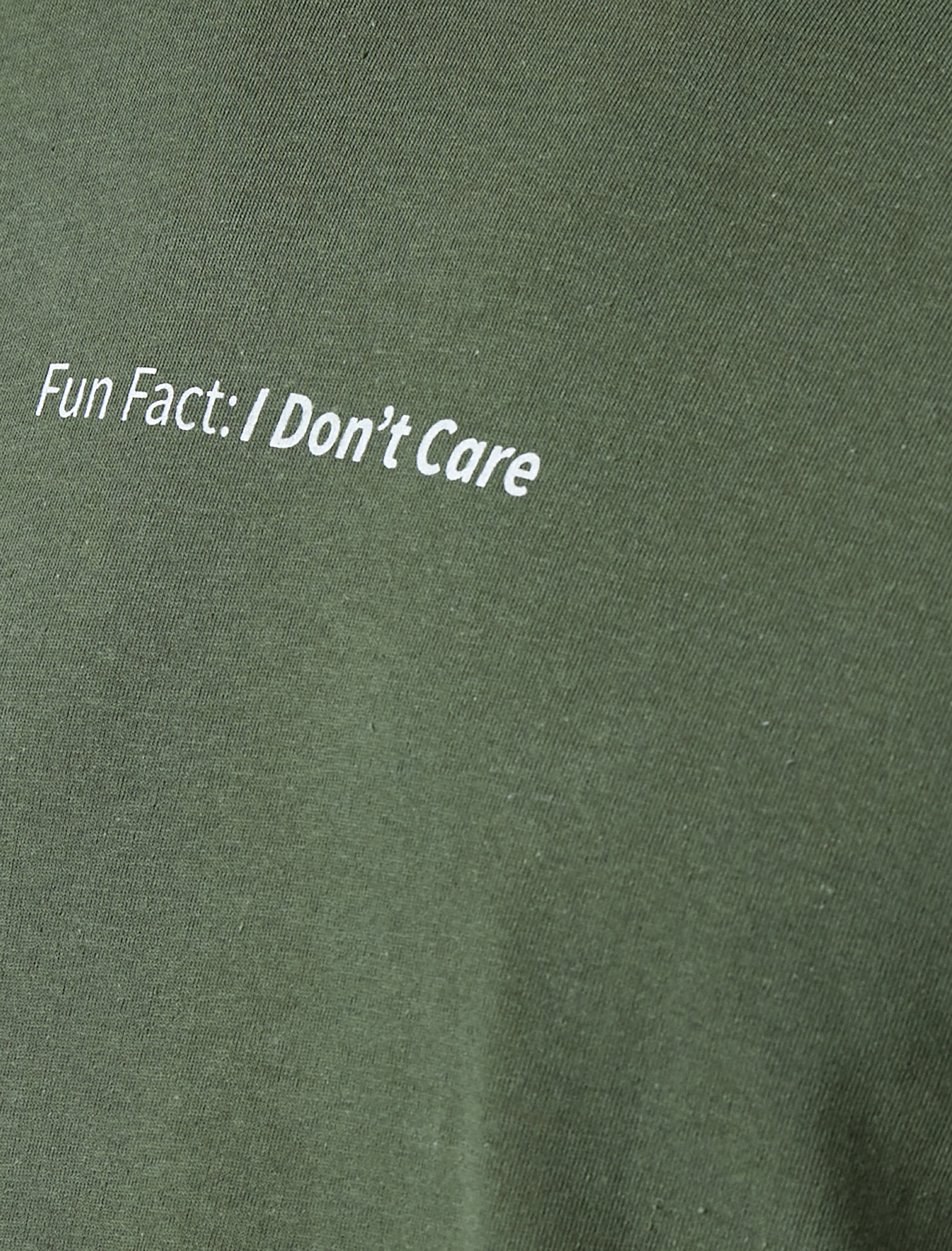   Slogan Baskılı Tişört Bisiklet Yaka Slim Fit Kısa Kollu Pamuklu