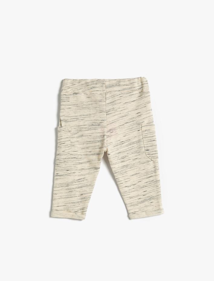Erkek Bebek Jogger Eşofman Altı Beli Bağlamalı Cep Detaylı Pamuklu