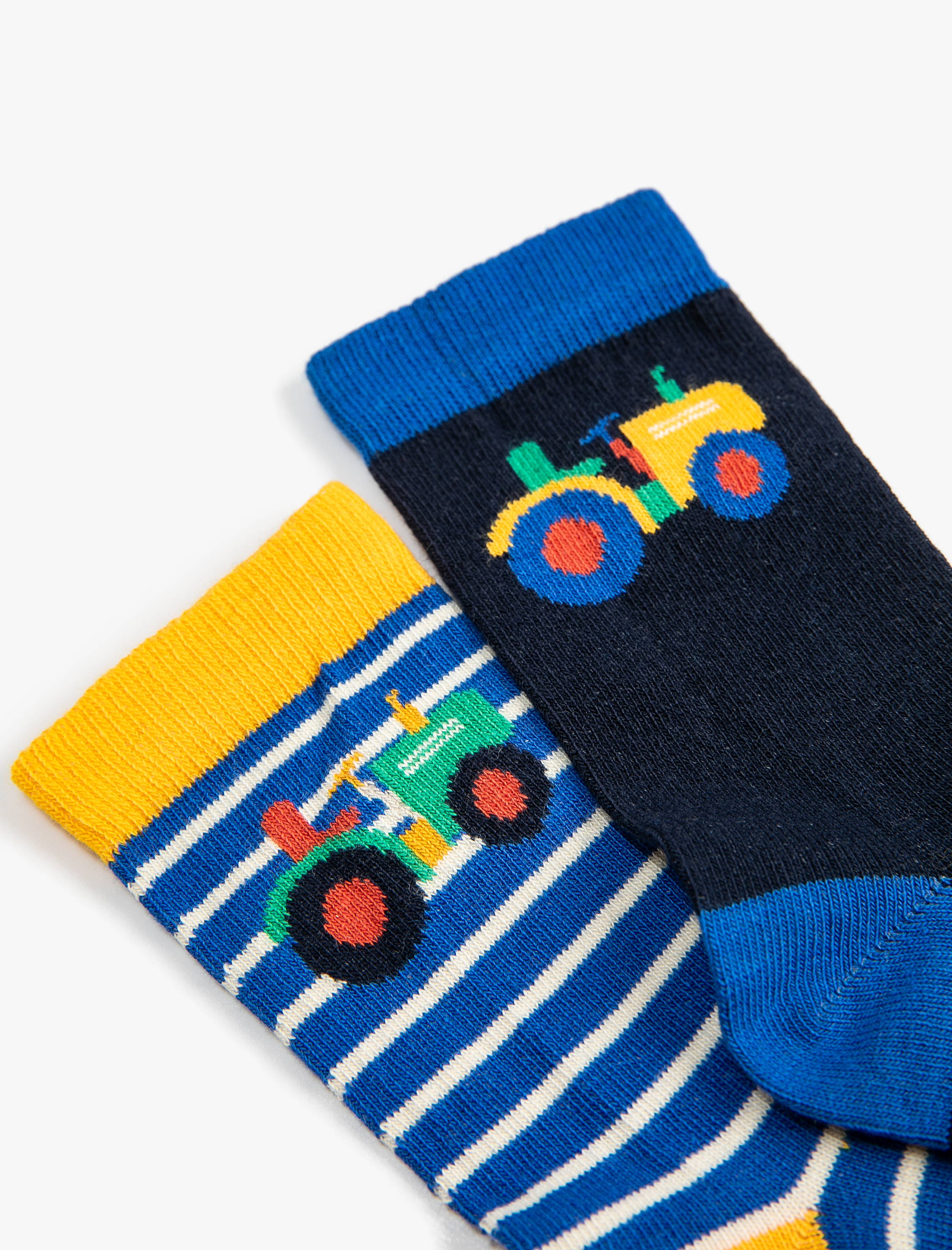  Erkek Çocuk Çorap Seti 2’li Çizgili Çok Renkli