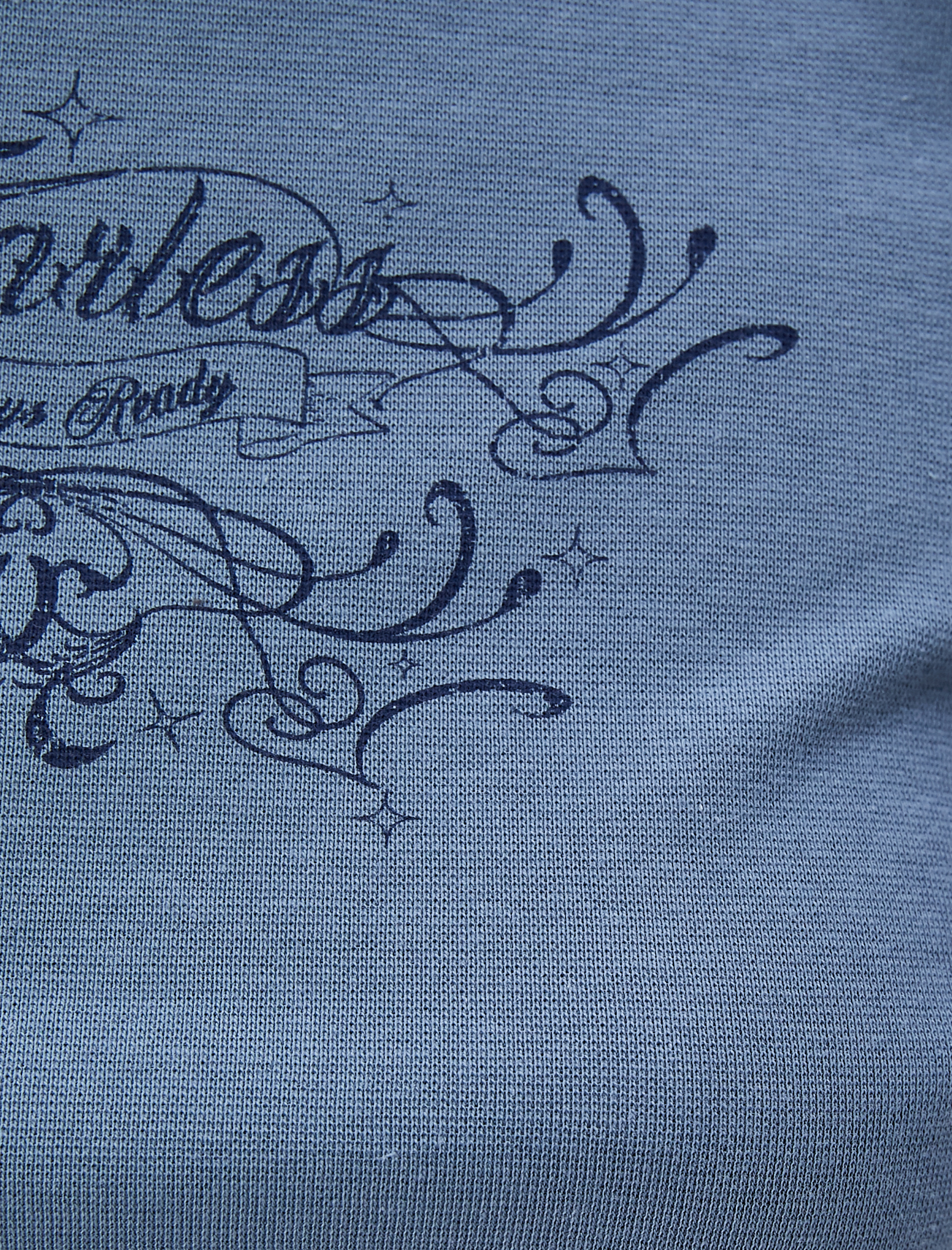   Crop Tişört Uzun File Kollu Slim Fit Bisiklet Yaka Baskılı