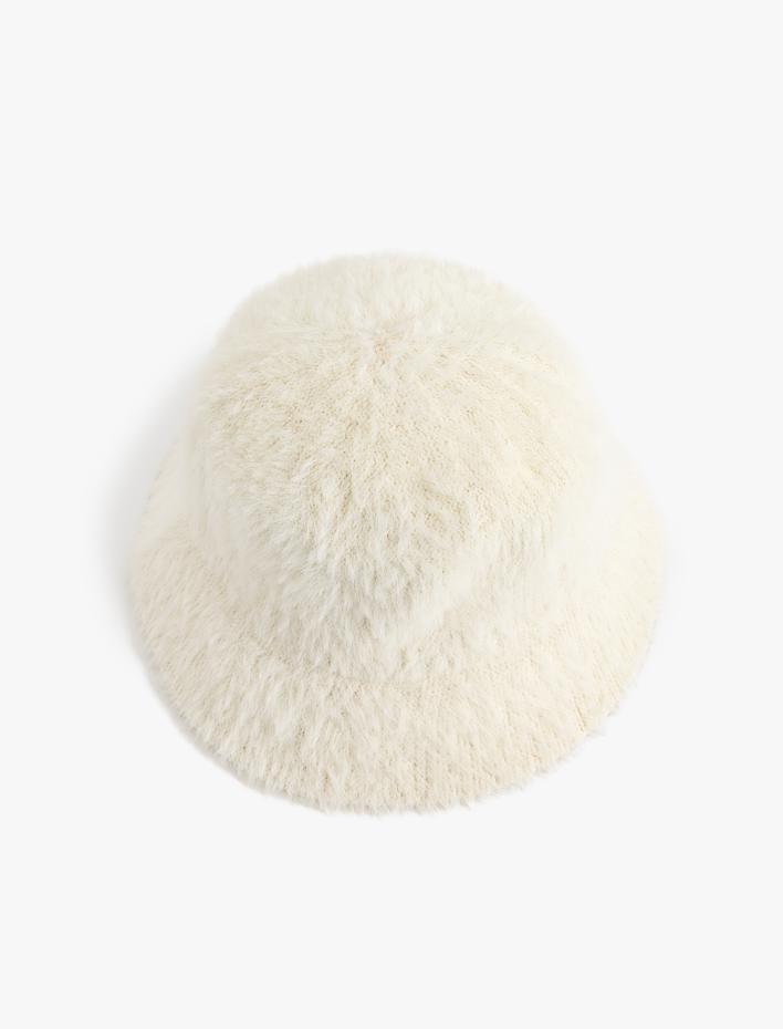 Kadın Peluş Bucket Şapka