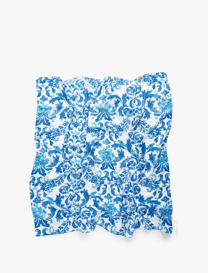 Kadın Kare Şal Çiçekli