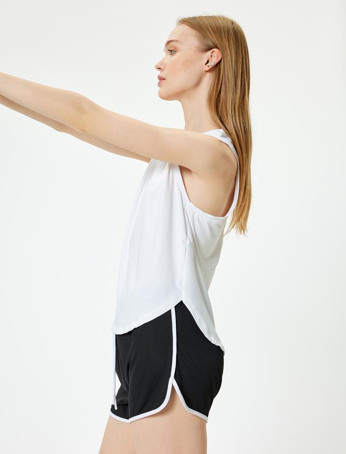  Sporcu Atleti Basic Bisiklet Yaka Kolsuz İnterlok