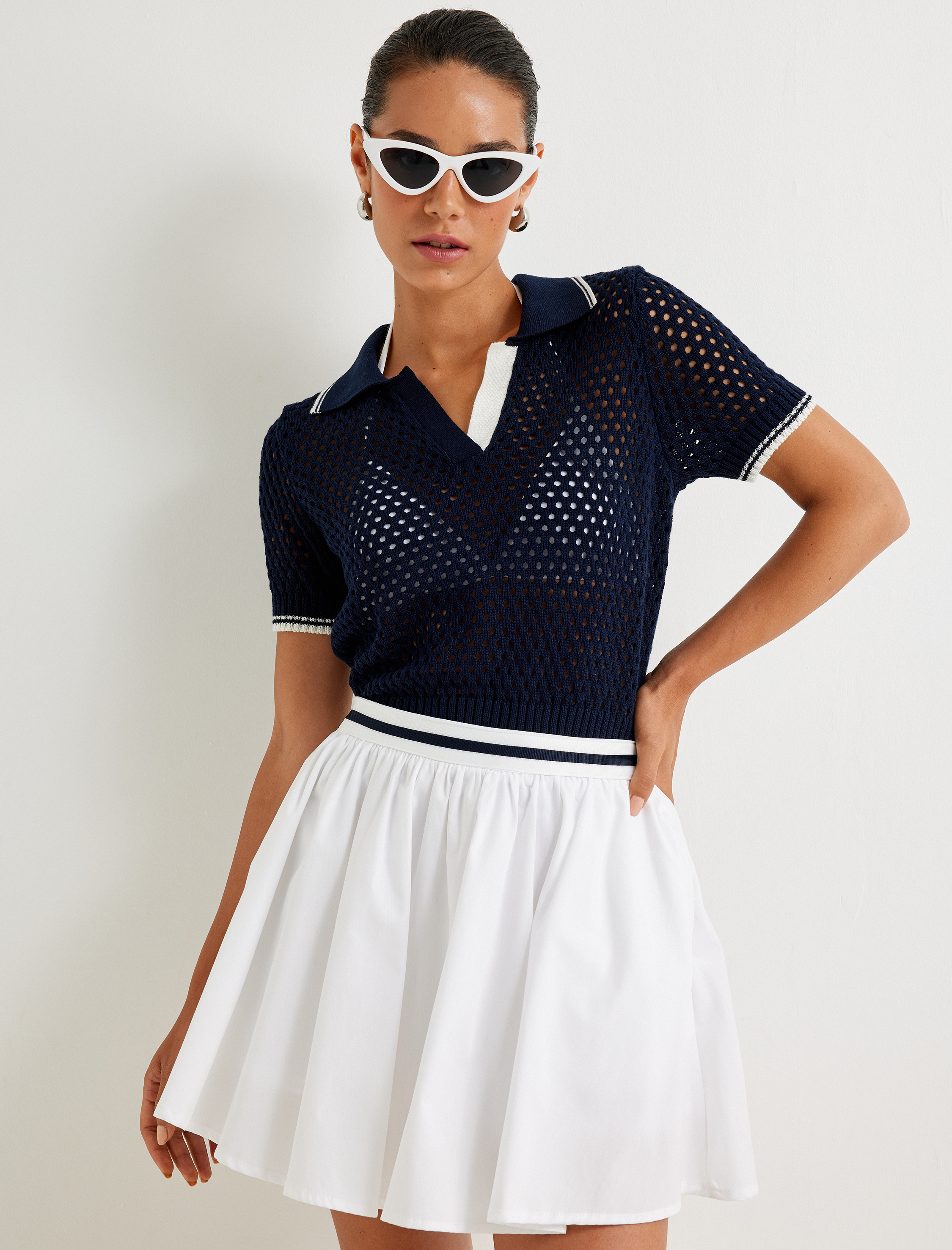   Mini Balon Etek Şort Astarlı Cepli Beli Lastikli