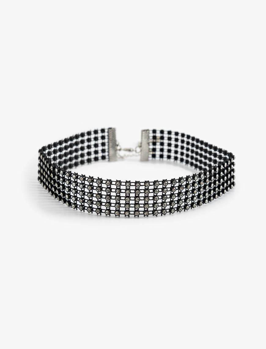  Kadın Taşlı Choker Kolye