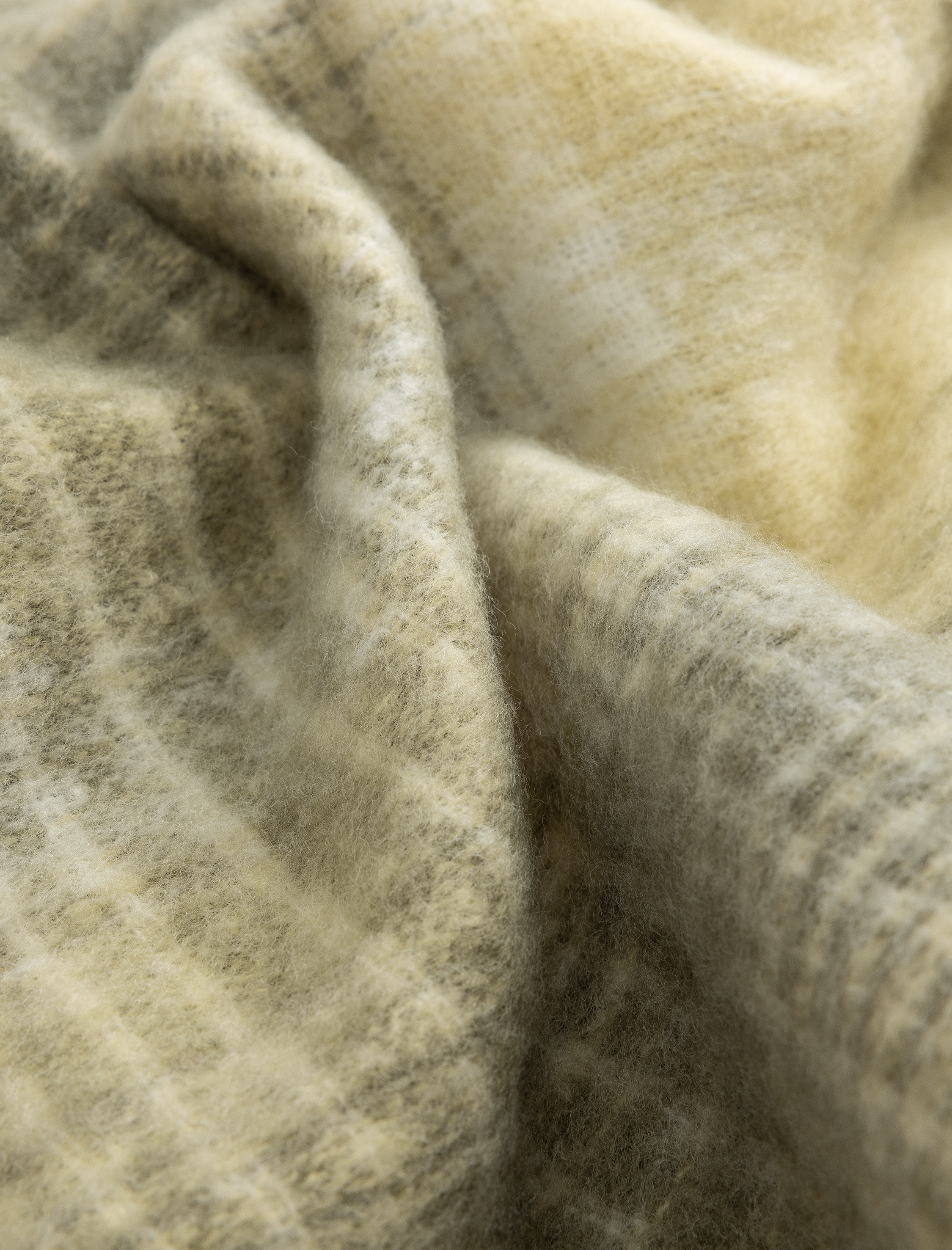  Kadın Uzun Atkı Ekoseli Yumuşak Dokulu Püsküllü