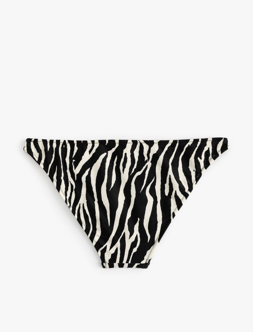   Zebra Desenli Bikini Altı Astarlı