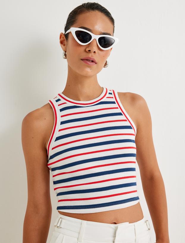 Koton X Sima Tarkan - Halter Yaka Crop Atlet Pamuklu_0
