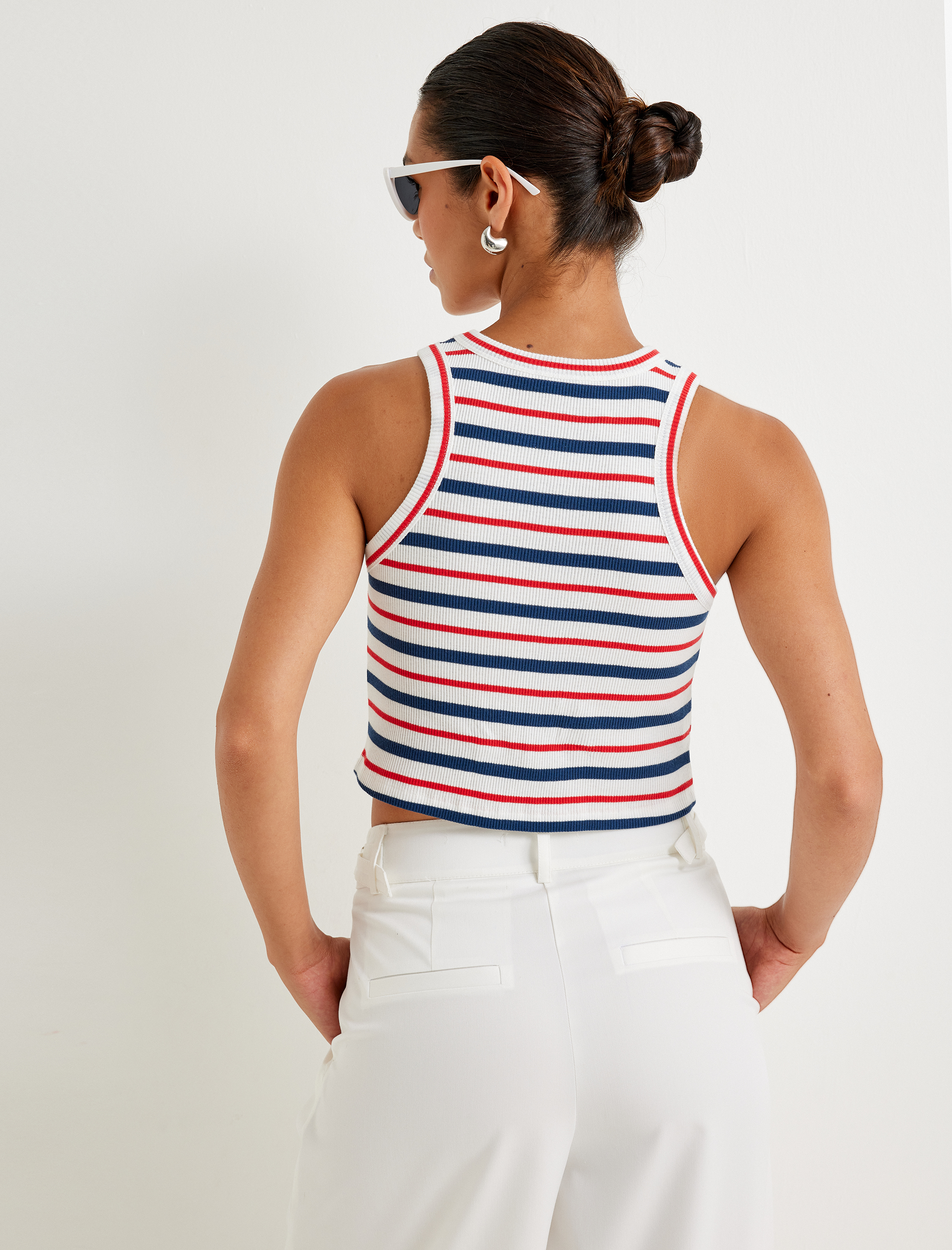   Halter Yaka Crop Atlet Pamuklu