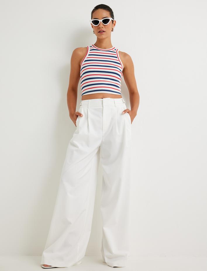  Koton X Sima Tarkan - Halter Yaka Crop Atlet Pamuklu