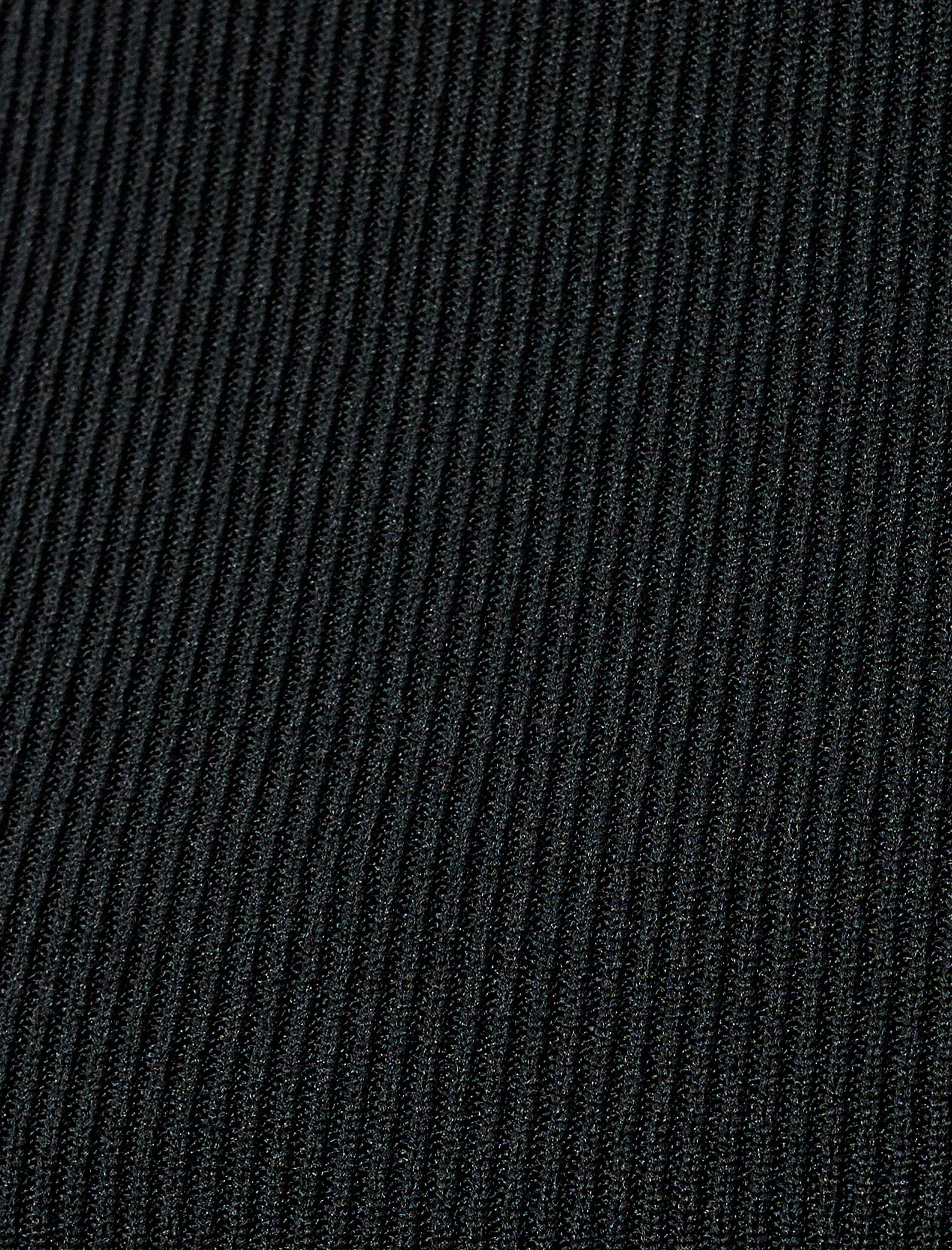   Uzun Kollu Fitilli Basic Dik Yaka Kısa Triko Kazak