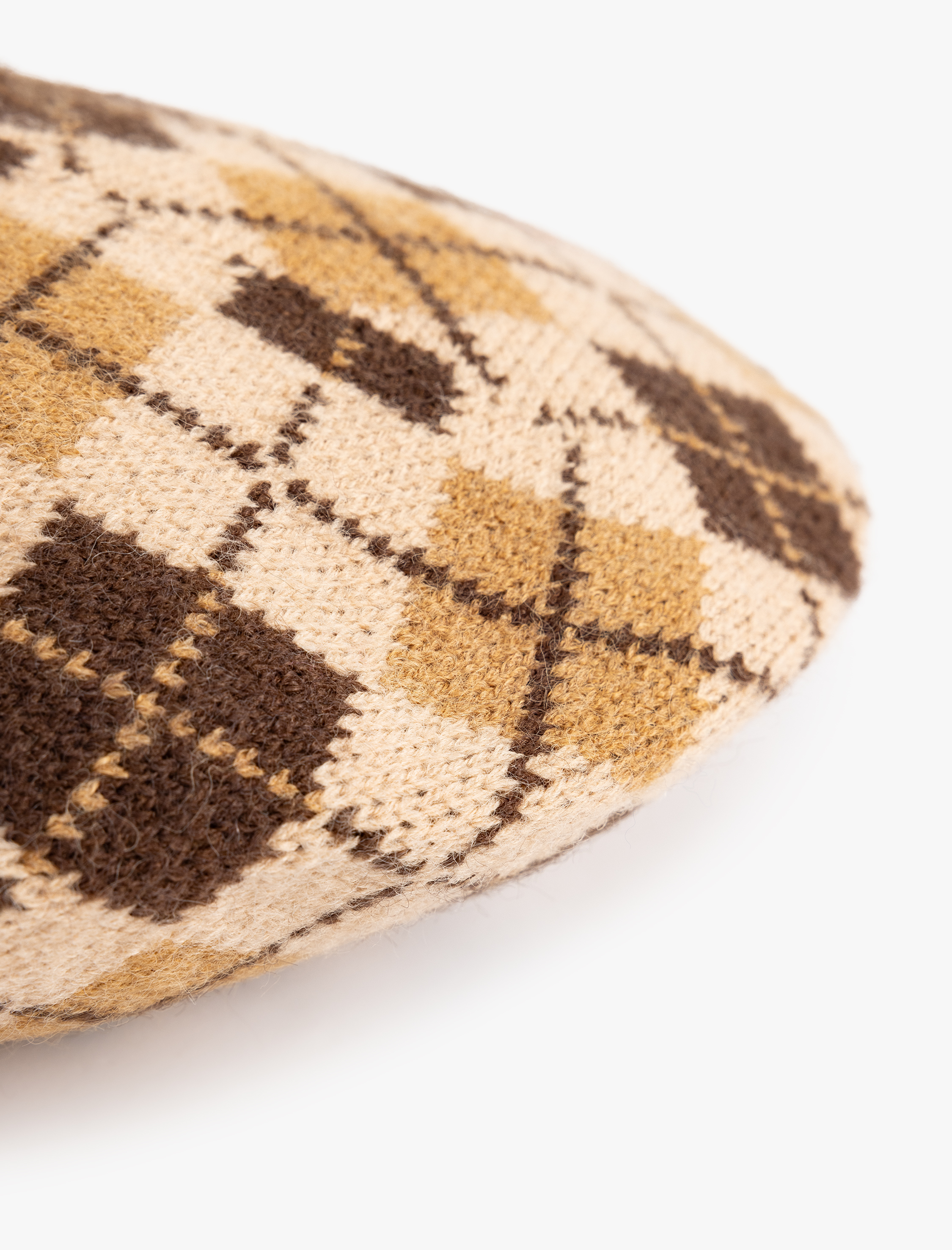  Kadın Ressam Bere Şapka Triko Ekoseli