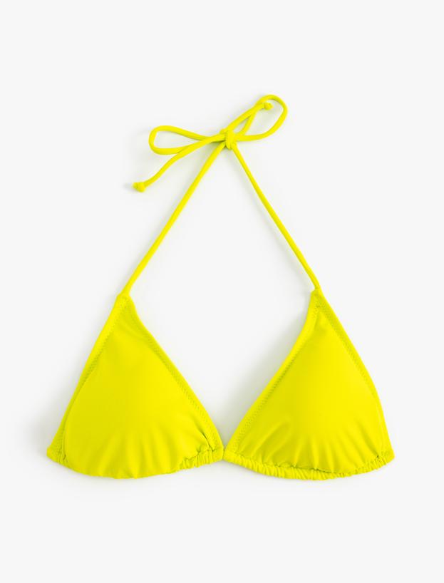 Üçgen İpli Bikini Üstü Basic_0