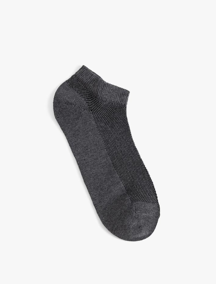 Erkek 5'li Patik Çorap Seti Basic Pamuk Karışımlı