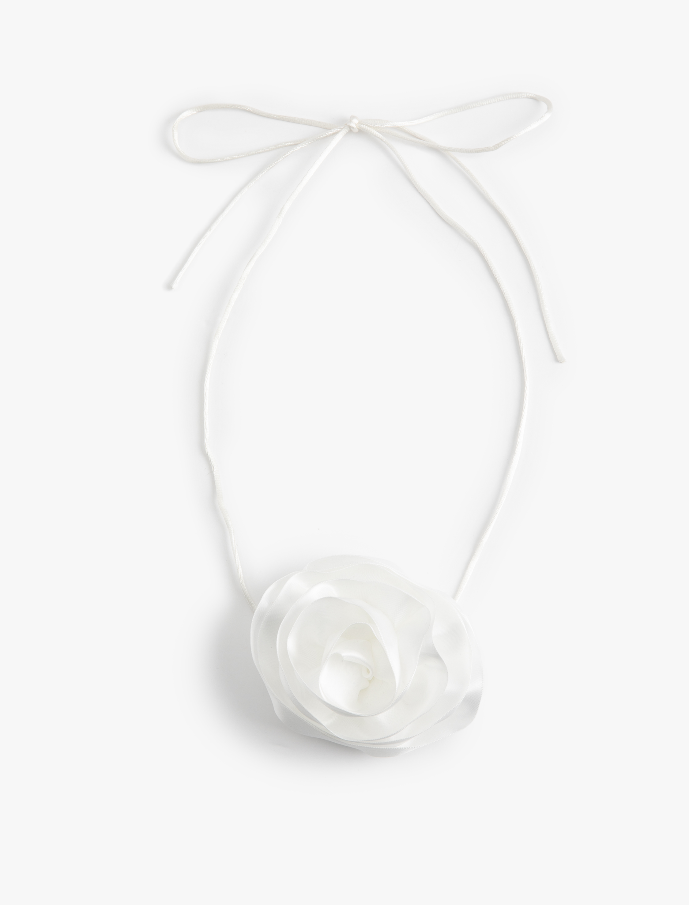  Kadın Gül Aplike Detaylı Choker Kolye