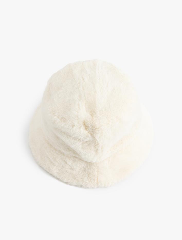 Kadın Peluş Bucket Şapka