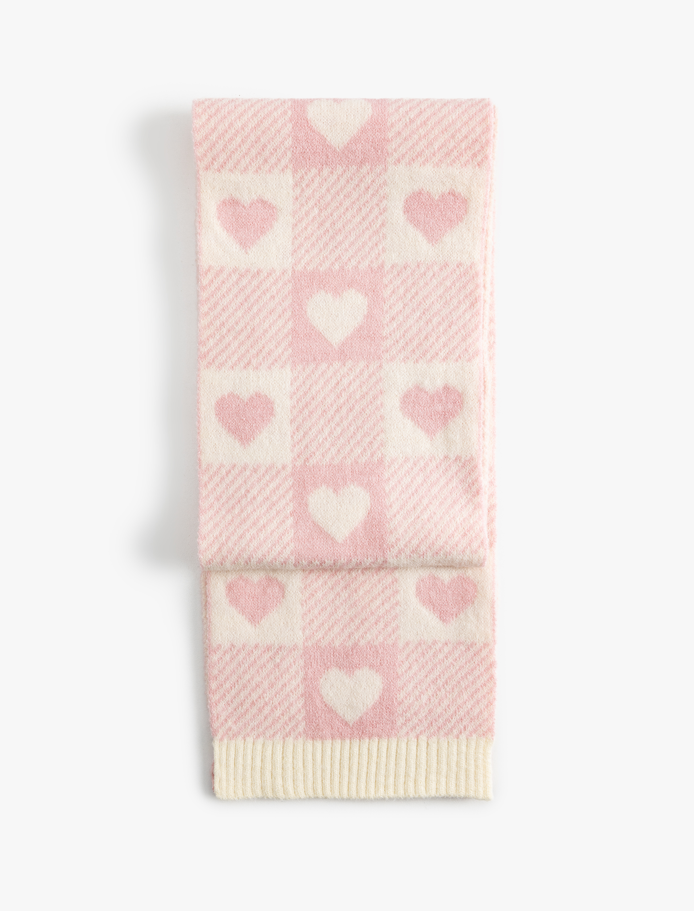  Kız Çocuk Atkı Kalp Detaylı